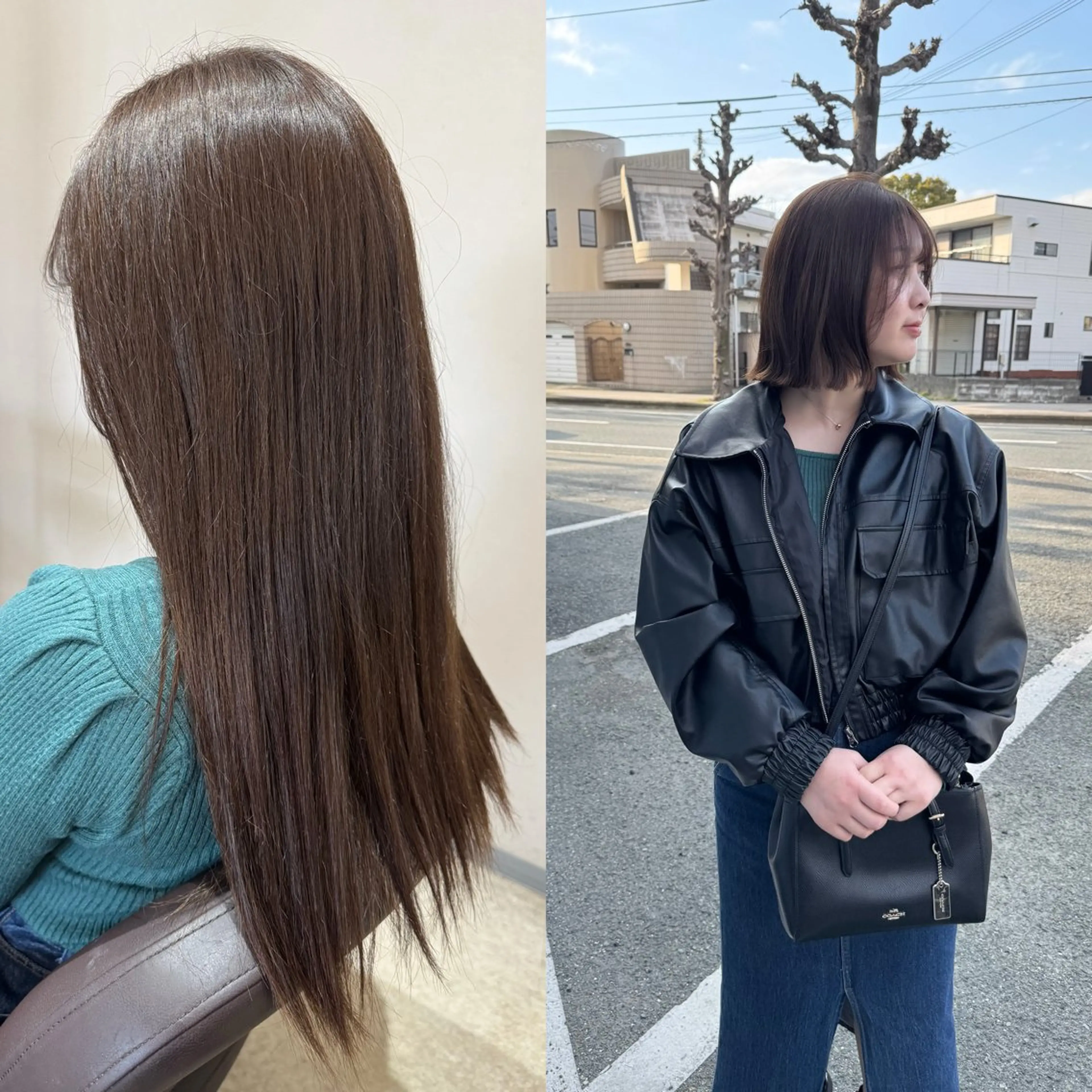 ショート ボブレイヤー ボブ 韓国風ヘア レイヤーカット ショートヘア カット ヘアカラー トリートメント ✨髪質改善美髪矯正✨ ボブ/韓国レイヤー✨のヘアスタイル