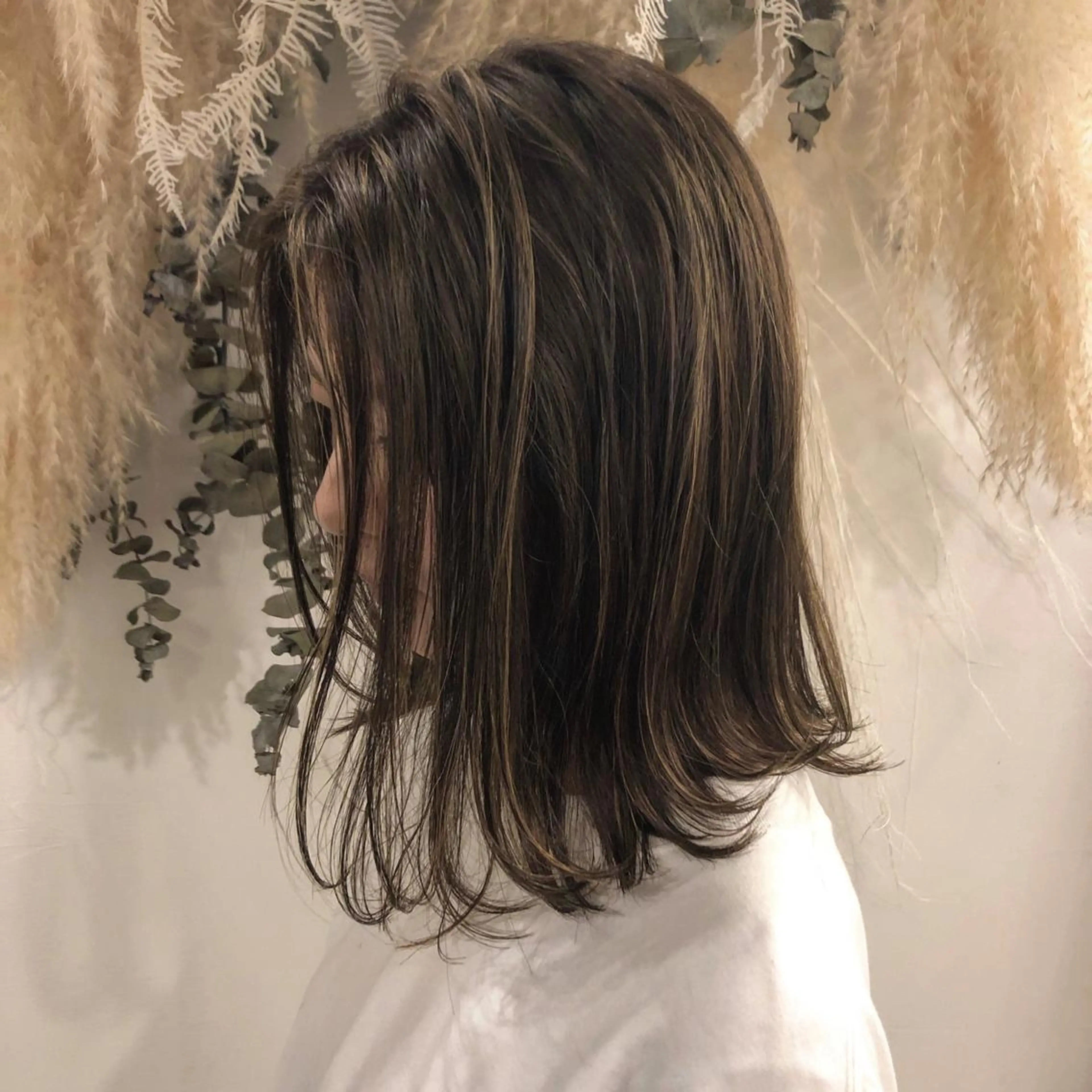 ミディアム カラー ヘアアレンジ グラデーションカラー グレージュ ハイライトカラー ハイライト 髪の悩みを解決！ 那須達敦のヘアスタイル