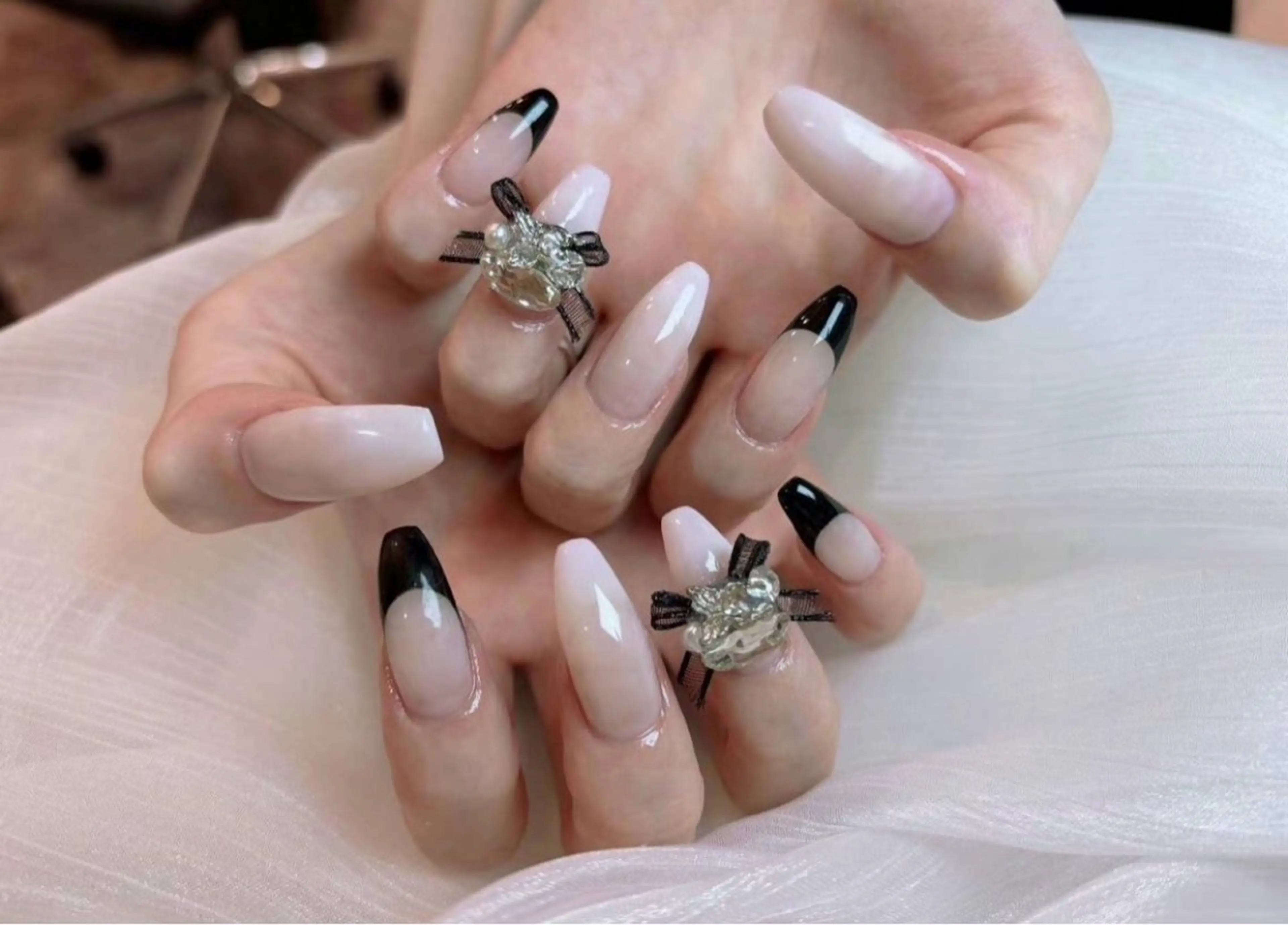ネイル アートネイル フットネイル フレンチネイル ジェルネイル ハート My nail所属・babarla Nailのネイルデザイン
