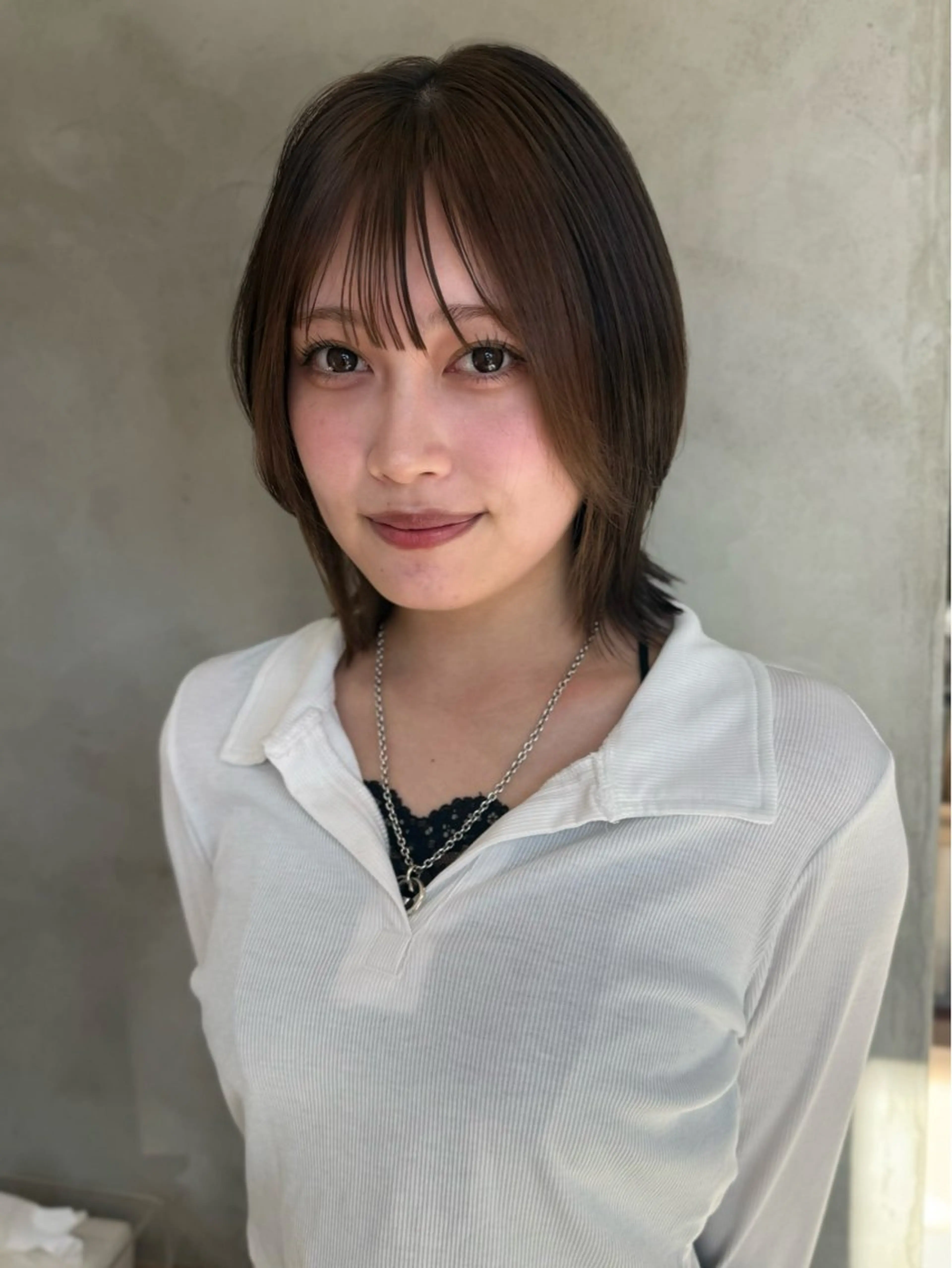 ミディアム ボブレイヤー ボブ くびれヘア レイヤーカット カット 88 hair design所属・🫧ハルカ🫧 レイヤーカット/ボブのヘアスタイル