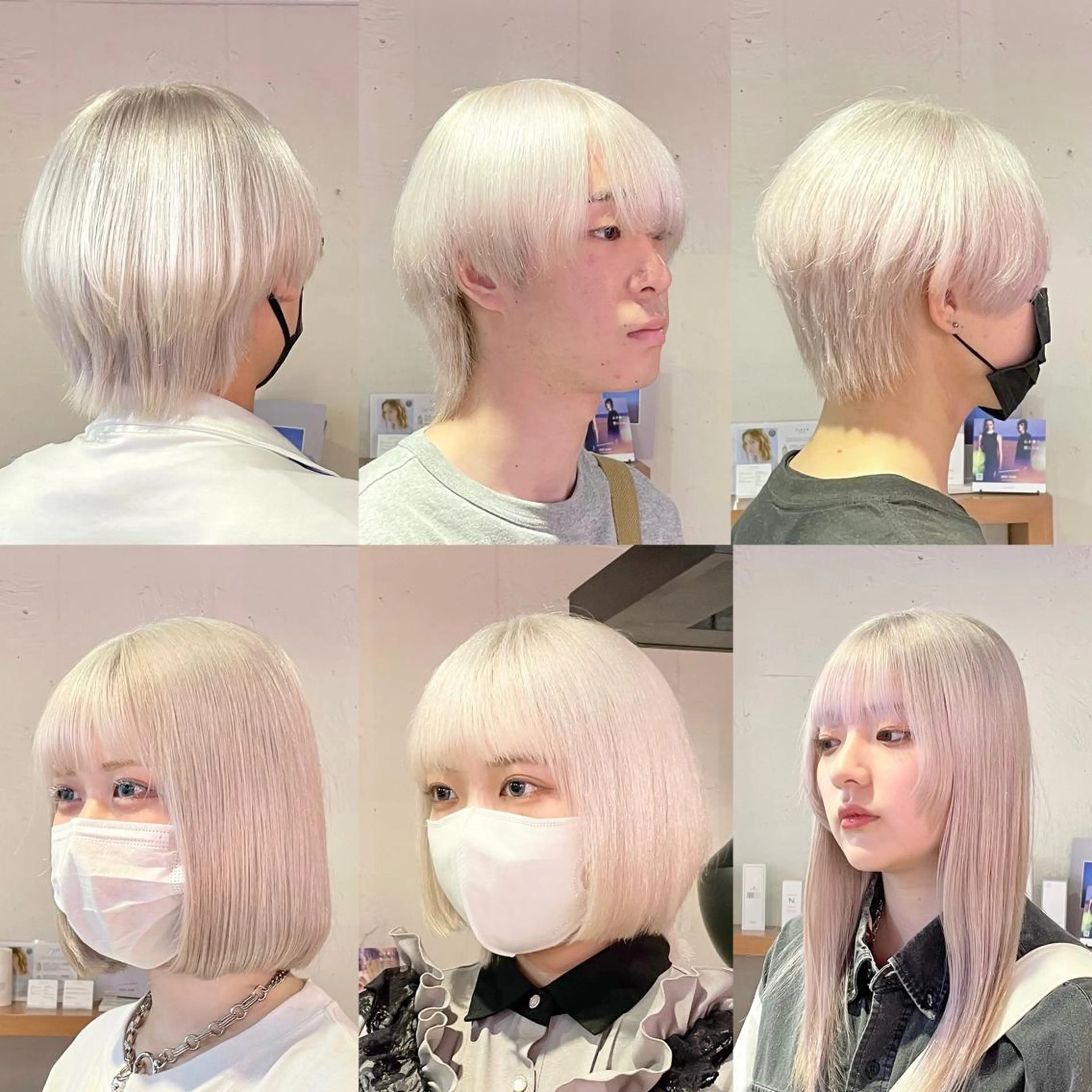 カラー ブリーチ pizzicato pacto所属・ボルドーカラー/ワイ ンレッド/長山遼太郎のヘアスタイル