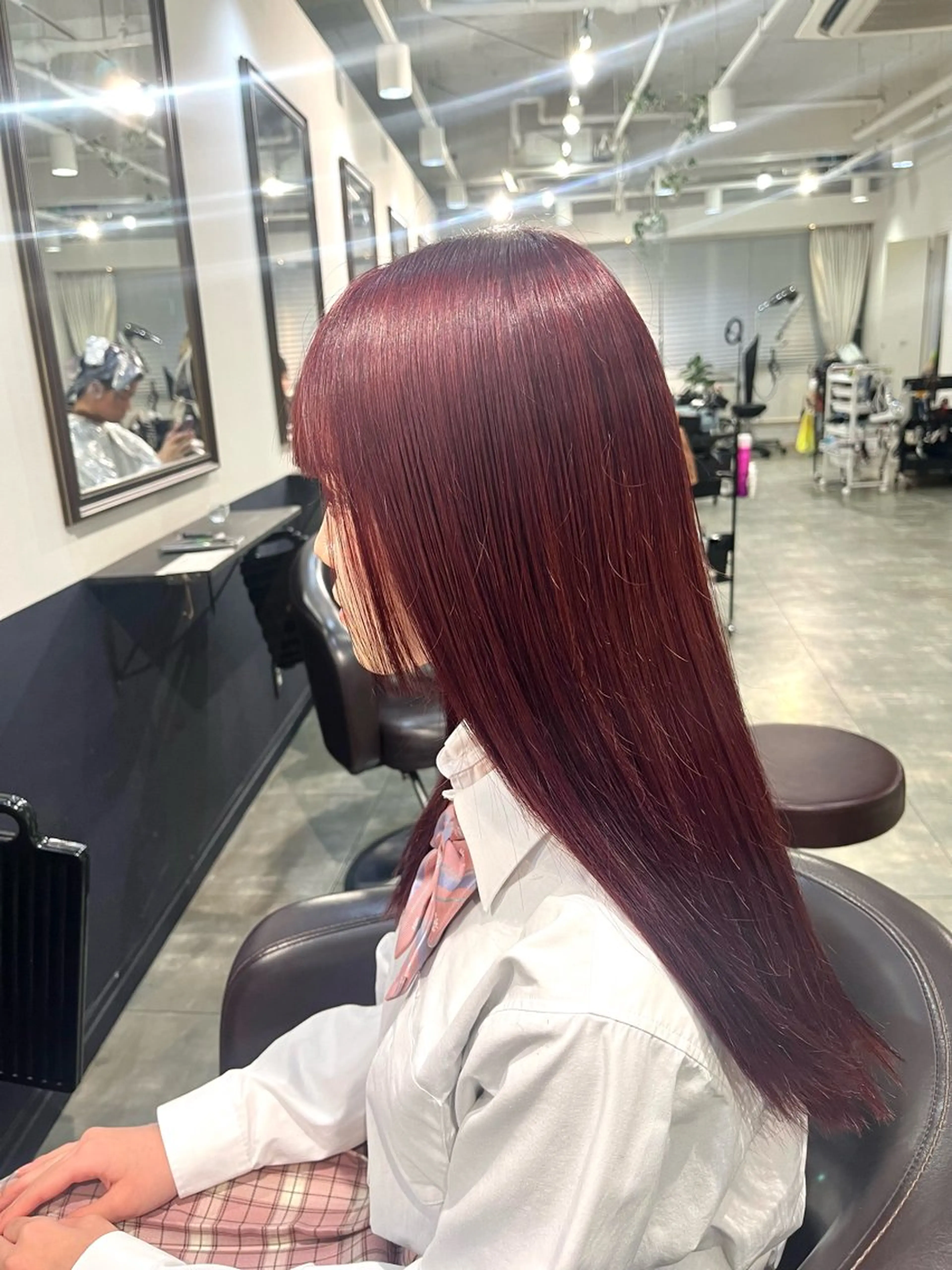 ロング カット ヘアカラー トリートメント 🌈カラー特化 ハイトーンけいと🌈のヘアスタイル