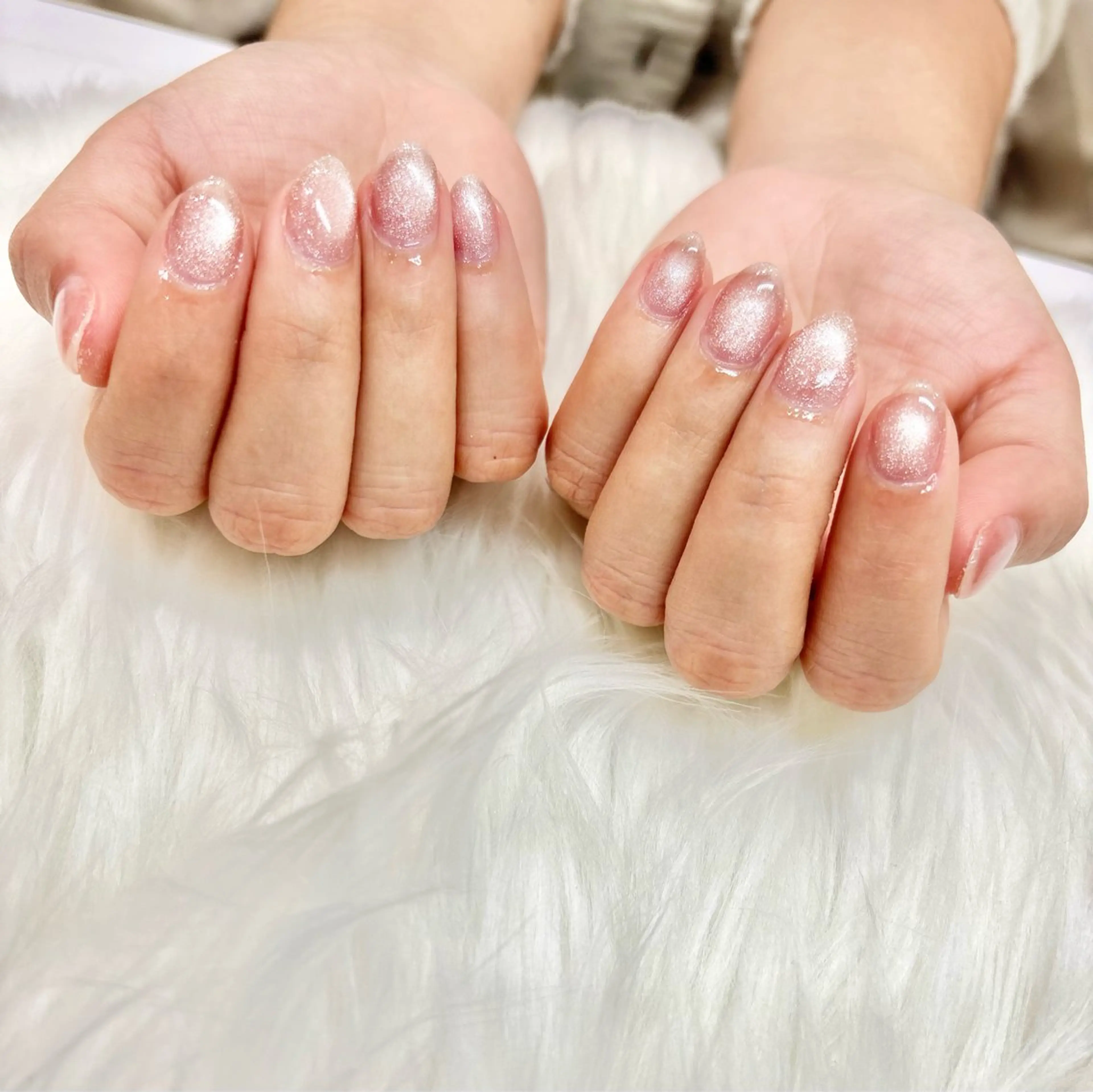 ネイル フラッシュネイル フレンチネイル キラキラネイル 韓国ネイル マグネットネイル Angie Nail所属・Angie Nail CHIYURIのネイルデザイン