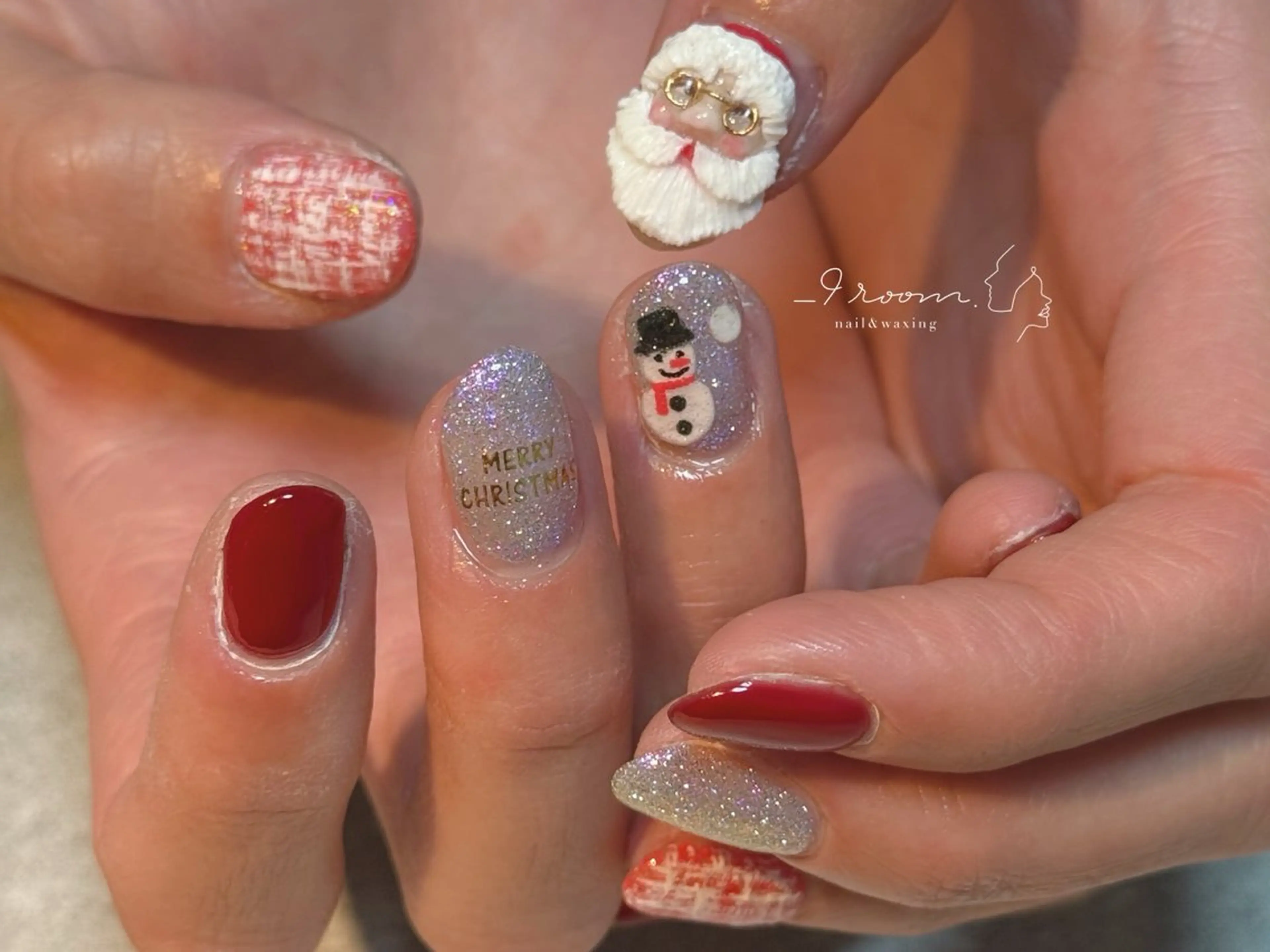 ネイル 冬ネイル クリスマス ハンドネイル _9 room. Yoshimiのネイルデザイン