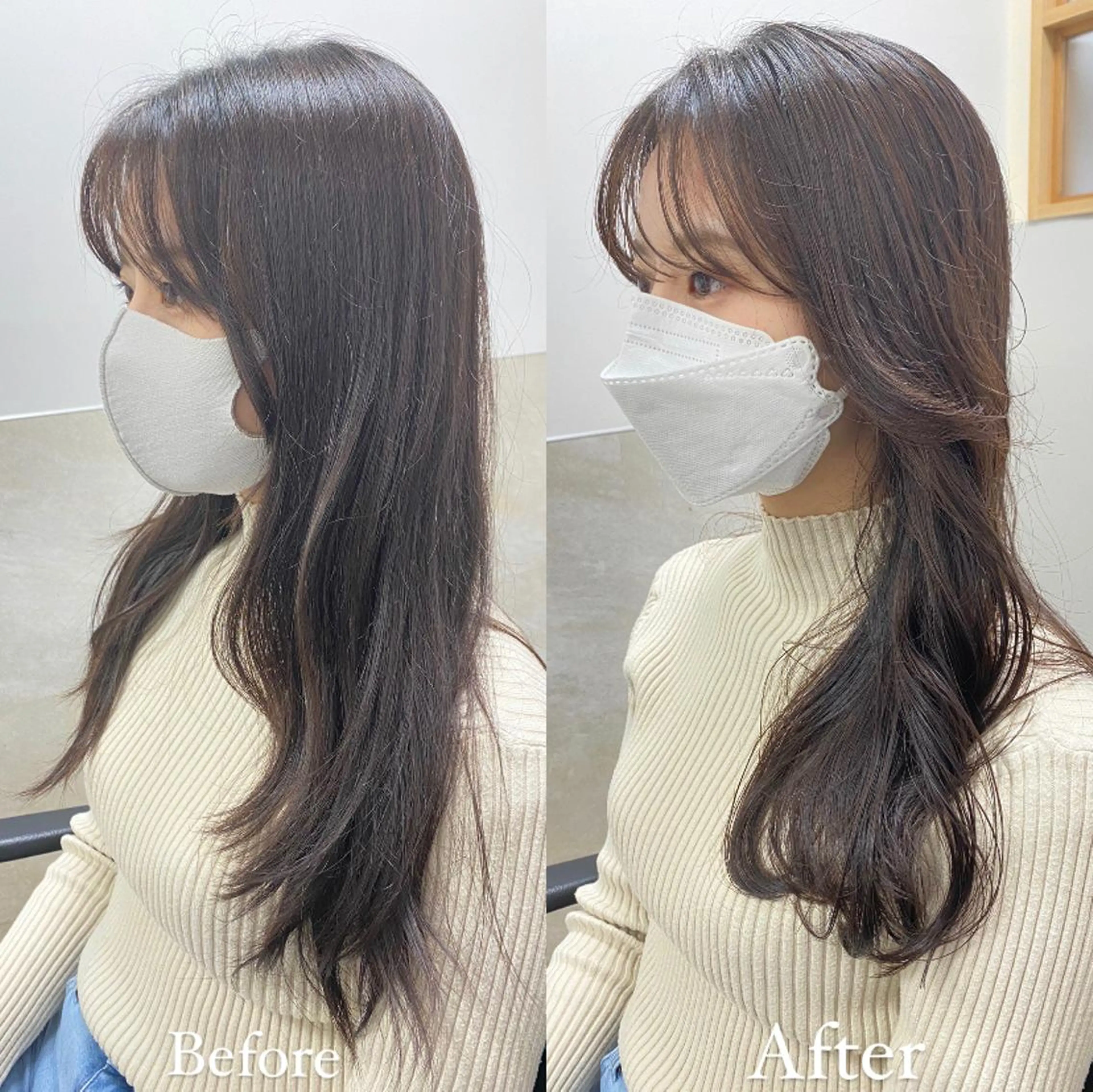 セミロング パーマ THE DAY所属・AKI HASHIMOTOのヘアスタイル