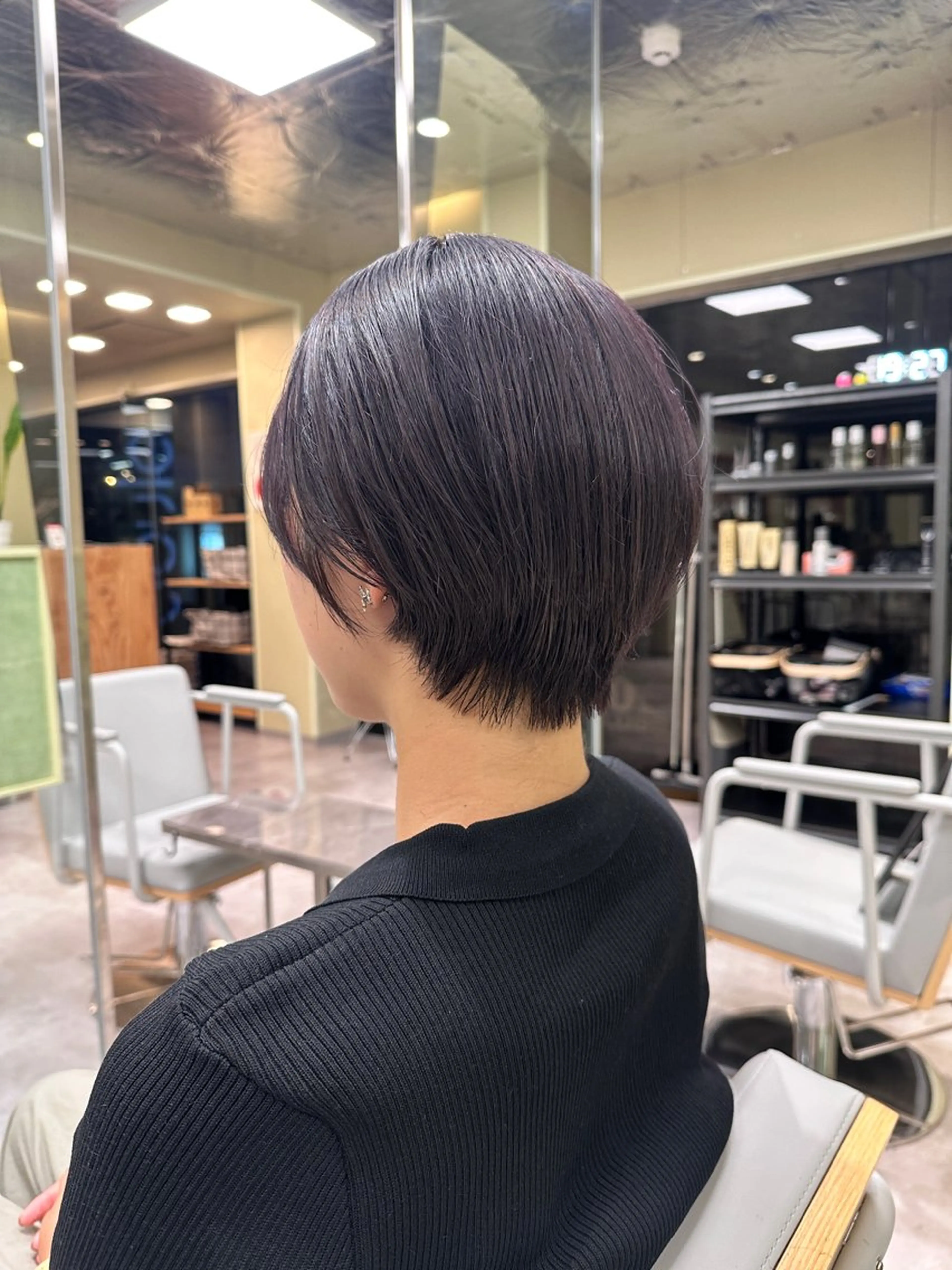 ショート カット ヘアカラー ボブ/ぱつっとボブ/ 谷口 海星のヘアスタイル