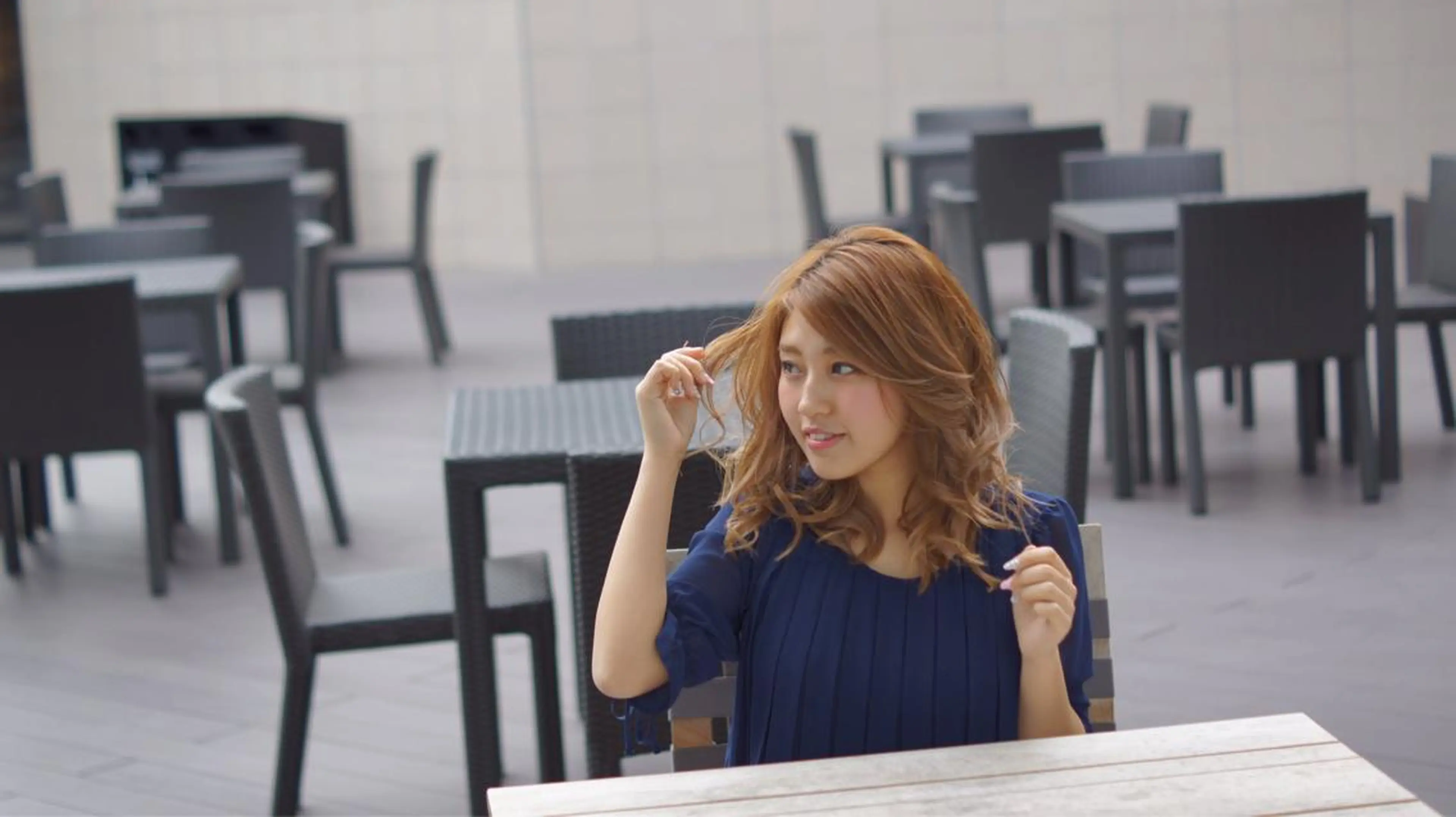 セミロング カラー ヘアアレンジ 長瀬 燎哉のヘアスタイル