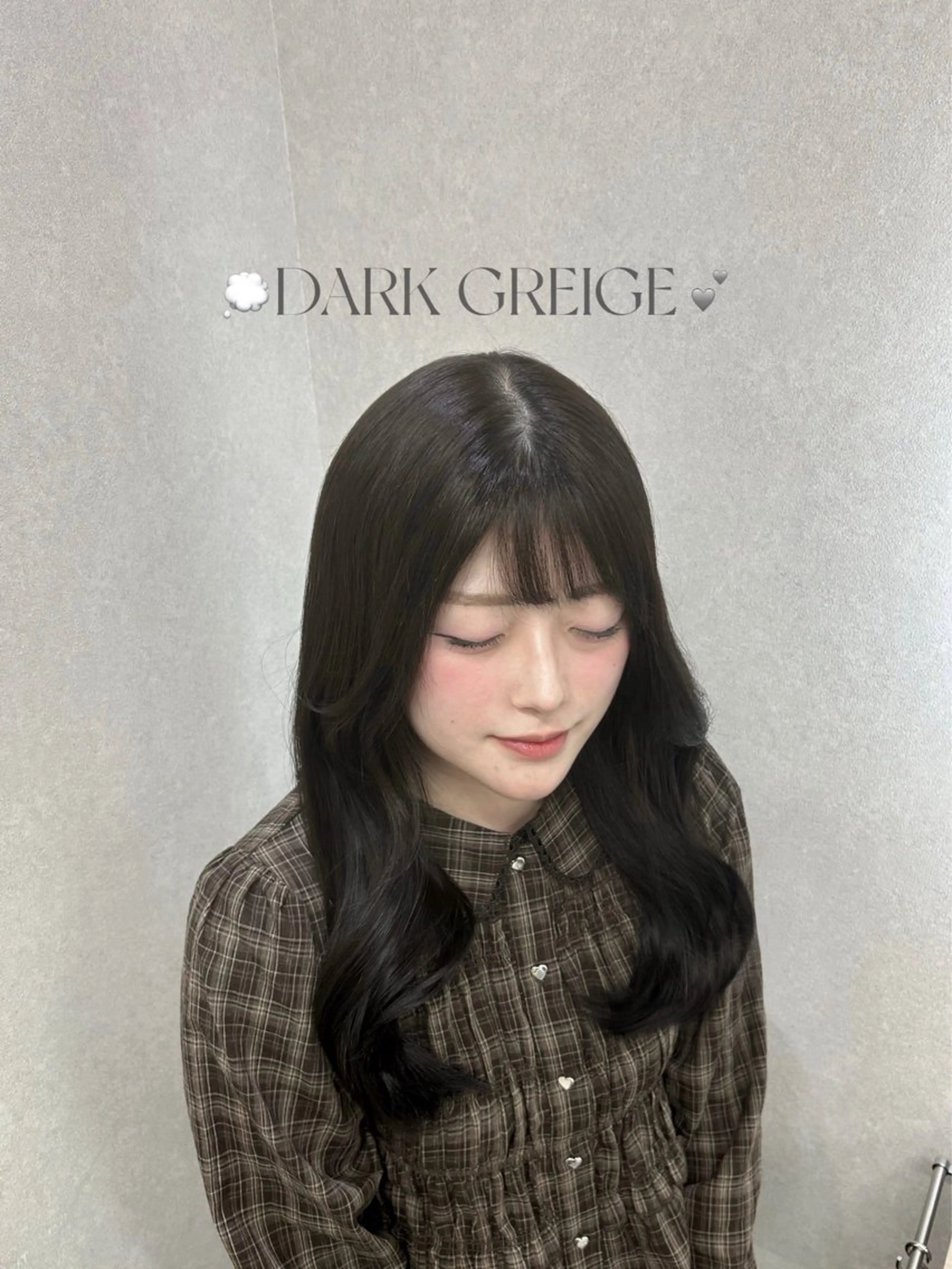 ロング ヘアカラー まつした ゆうなのヘアスタイル