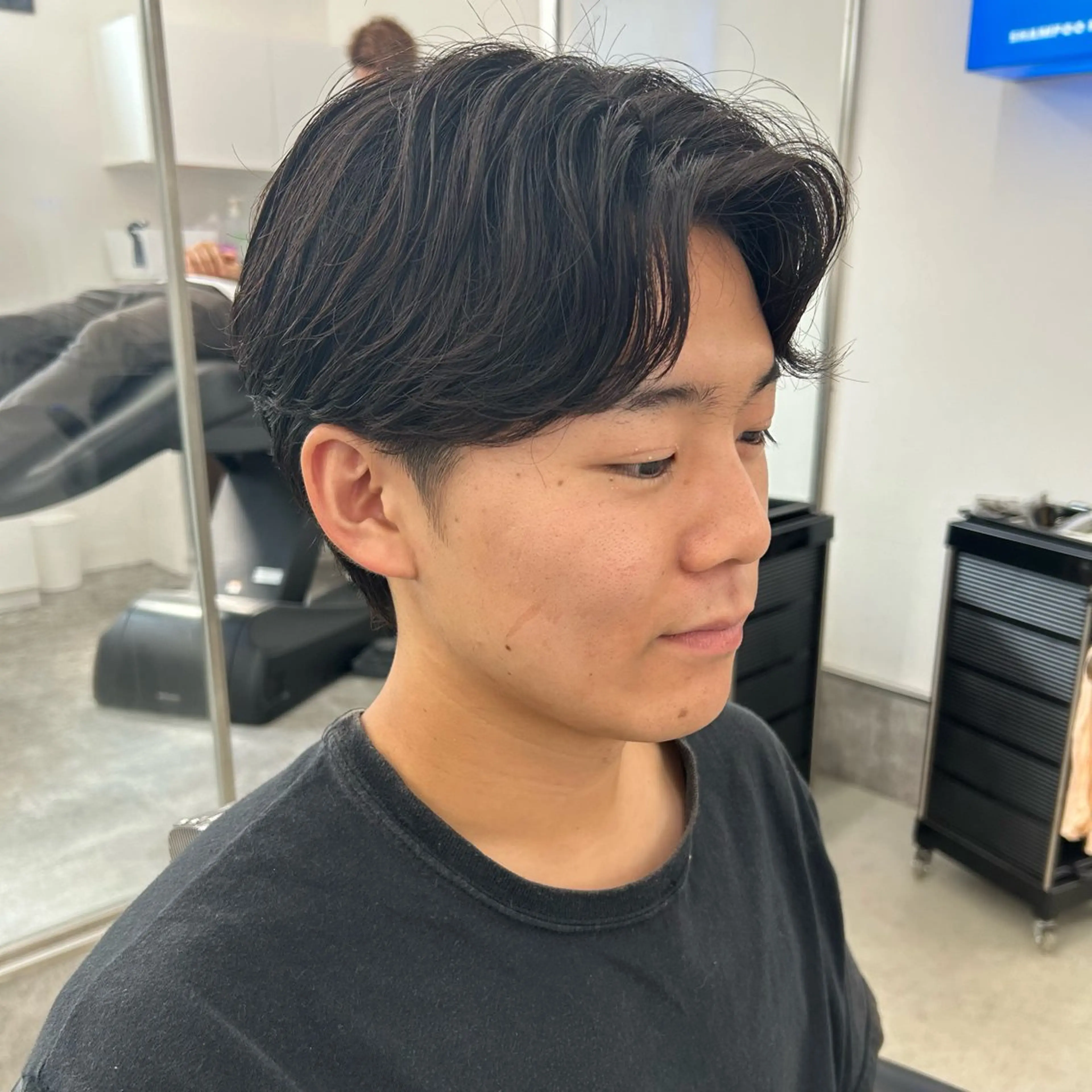 パーマ メンズ 安達 脩人のヘアスタイル