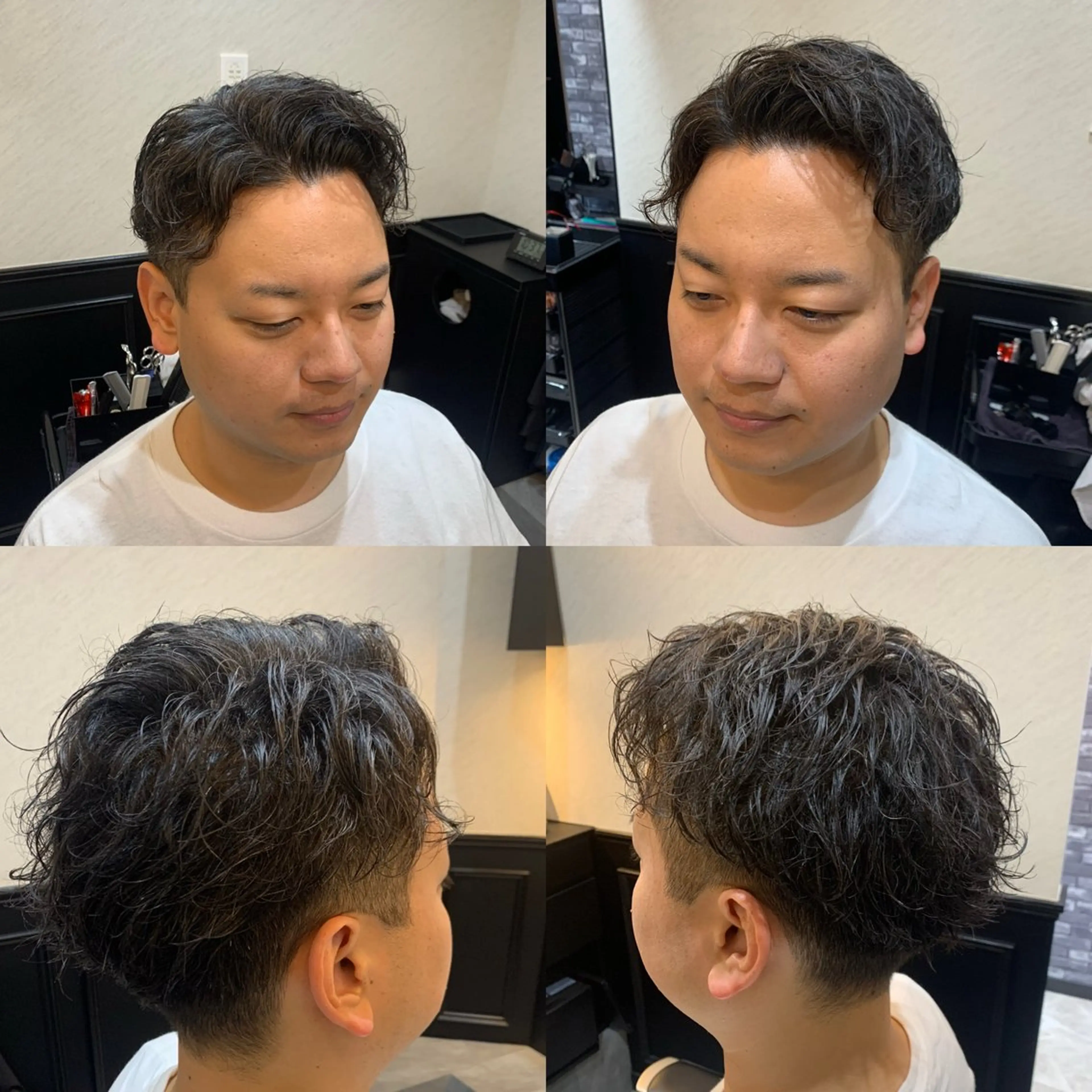 ショート メンズ カット パーマ 池田達也anyhow /副店長のヘアスタイル