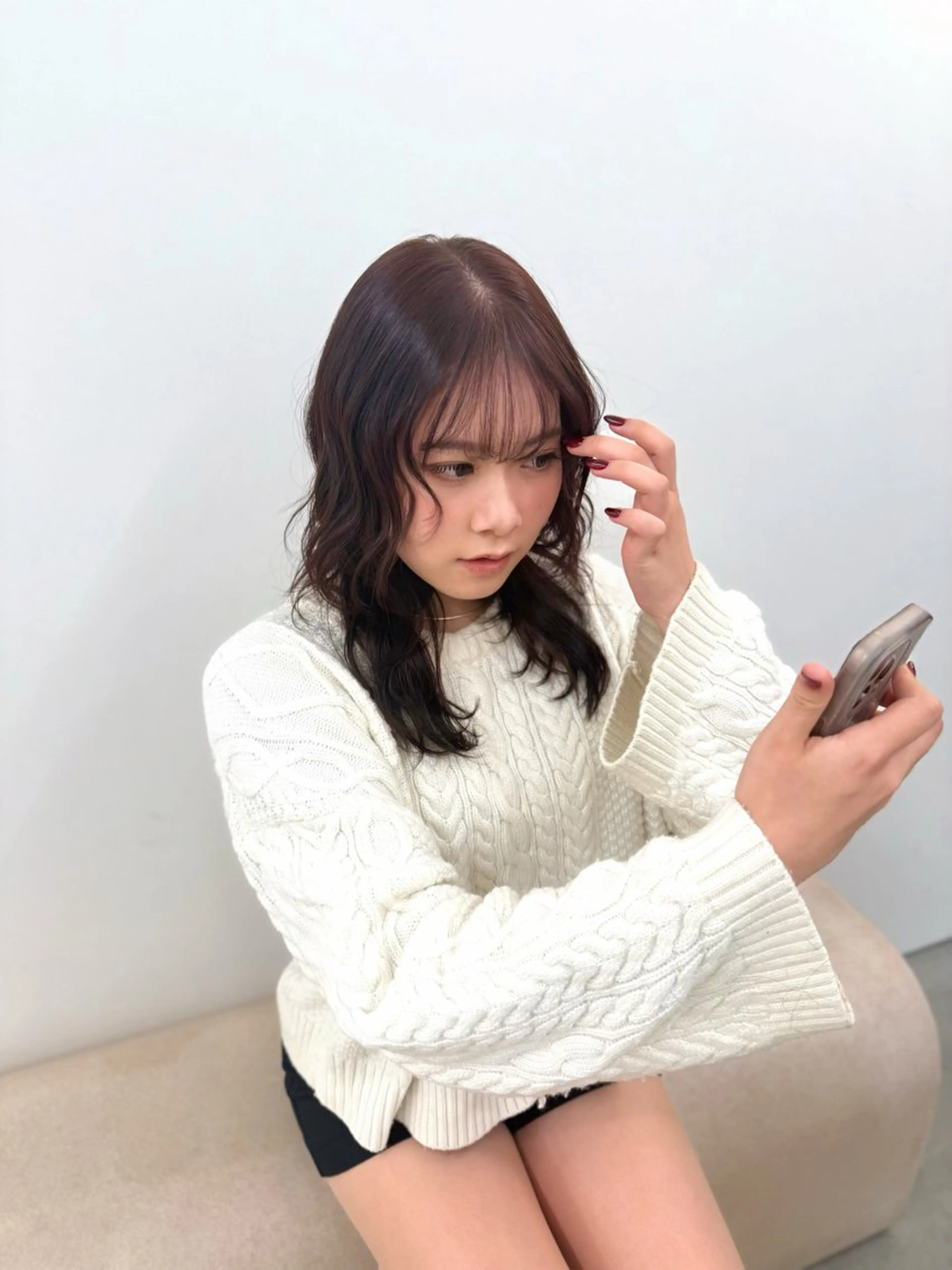 ミディアム カラー ヘアカラー wabi【ワビ】所属・manami/ヘア セット/ハイトーンのヘアスタイル