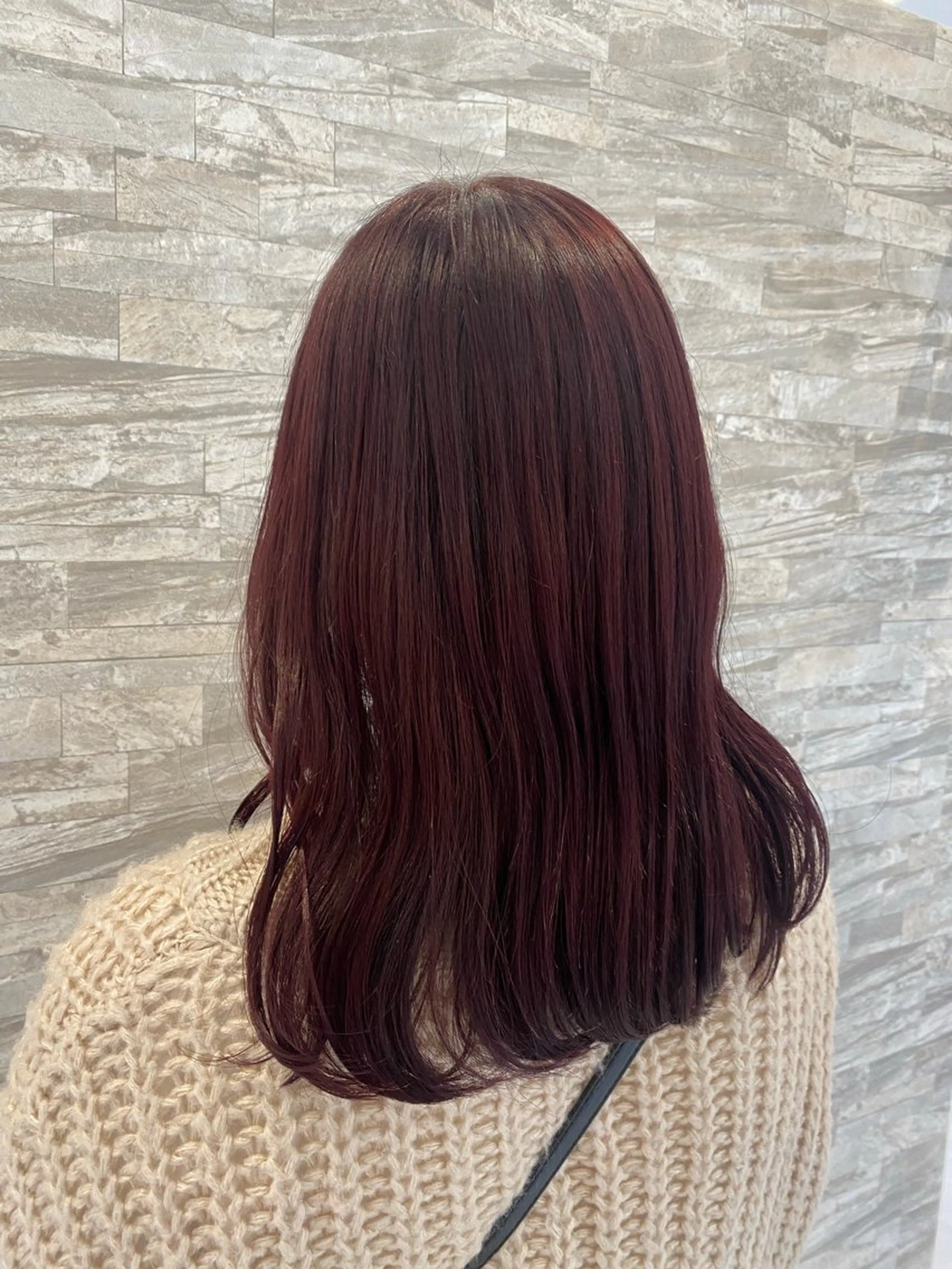 ミディアム ヘアカラー JILL    hair所属・maki💖 暖色カラーのヘアスタイル