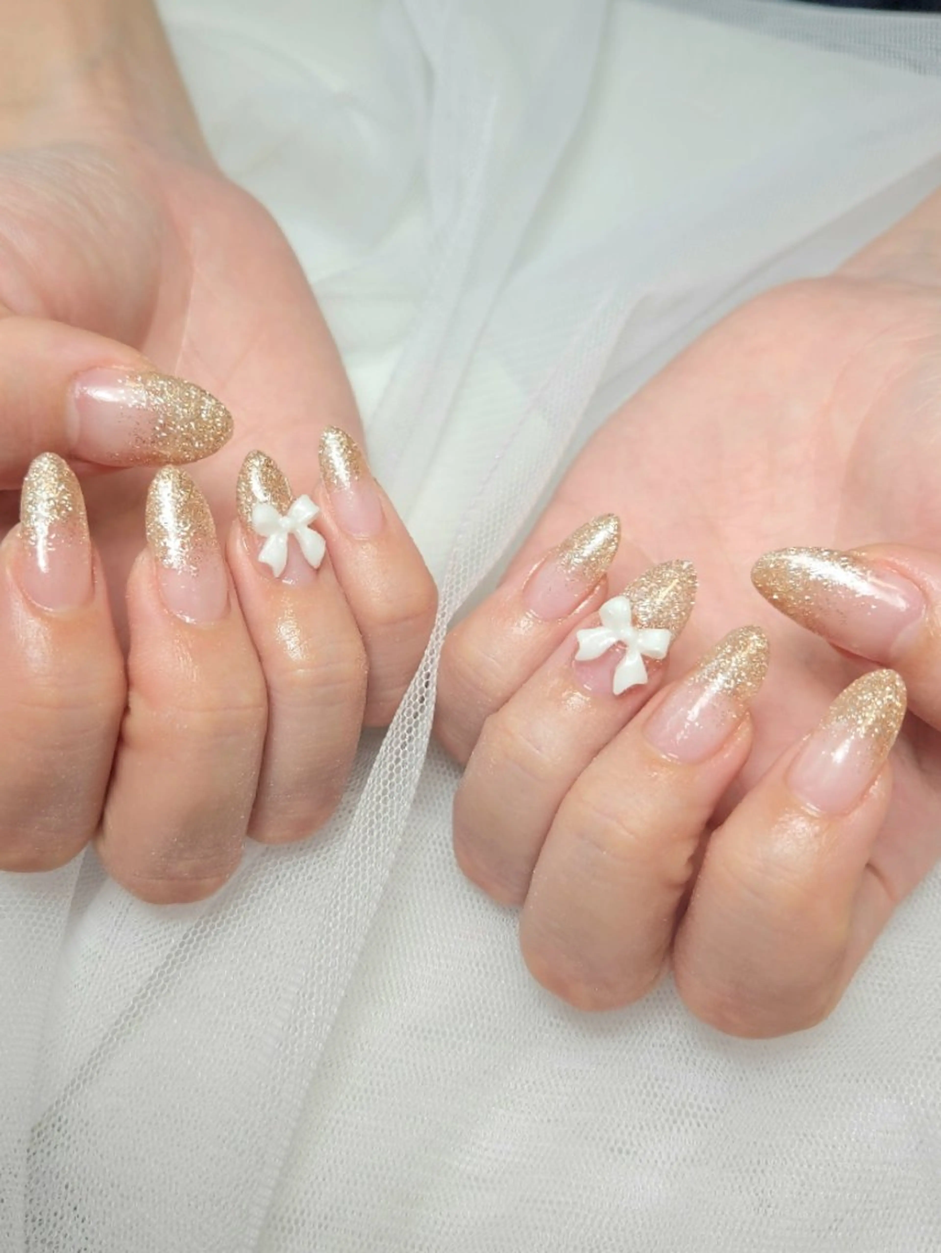 ネイル ジェルネイル ガーリー グラデーション キラキラネイル 韓国ネイル Nailroom3  古屋明美のネイルデザイン