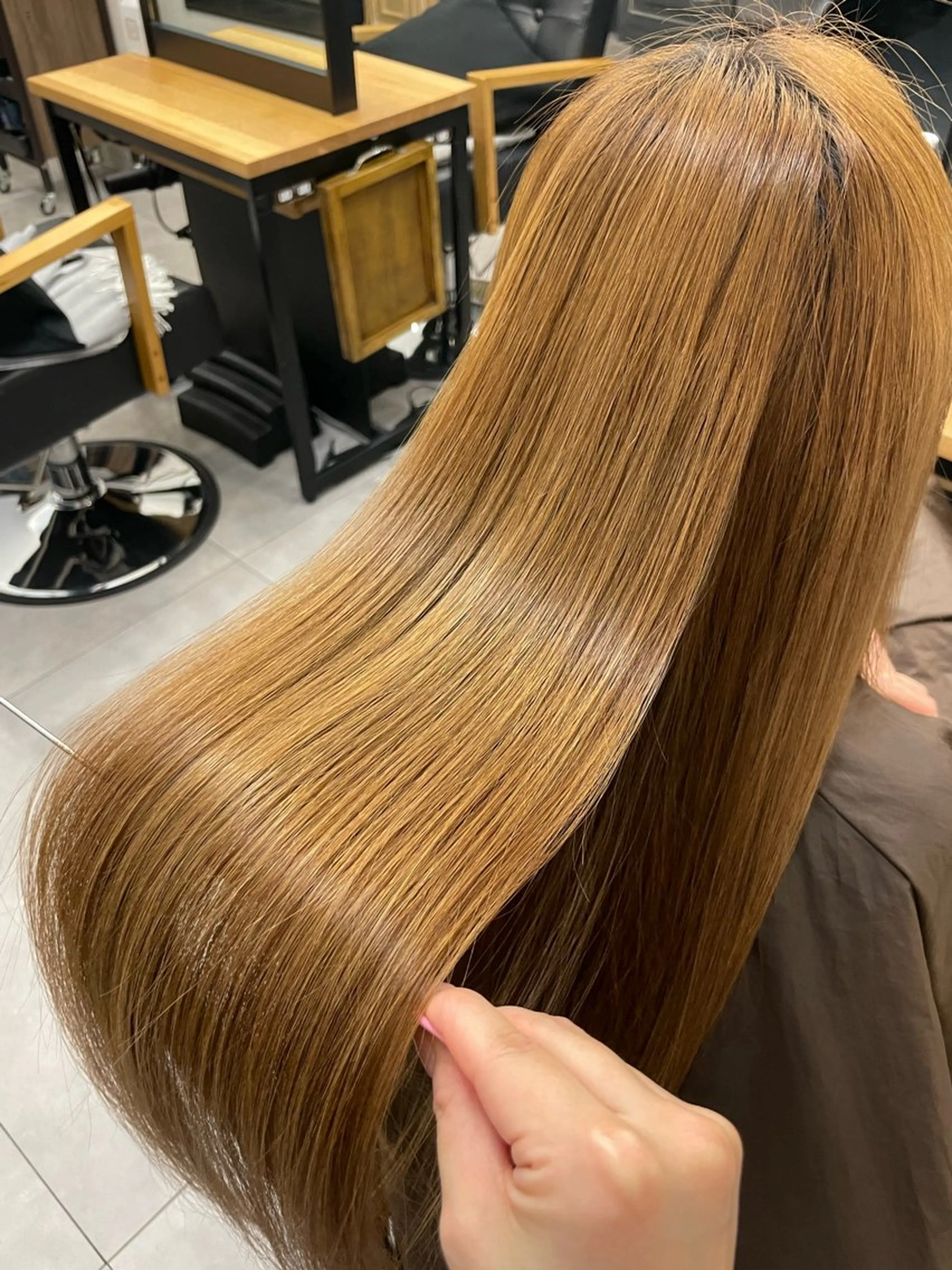 ロング 縮毛矯正 トリートメント 今村 南穂のヘアスタイル