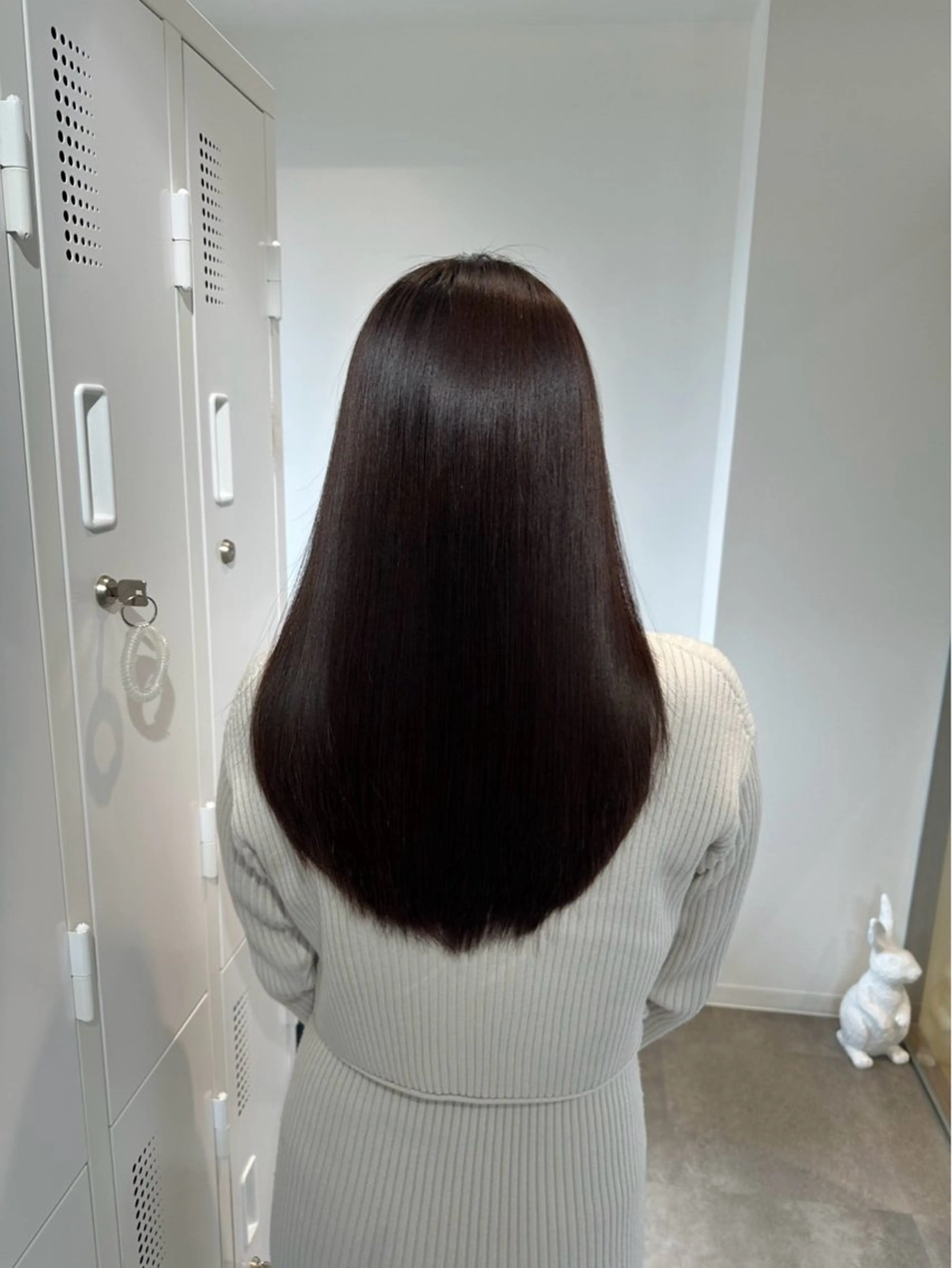 ロング カラー Hair Make NEWYORK　稲荷町店所属・南部萌🍀縮毛矯正 ツヤ髪ストレートのヘアスタイル