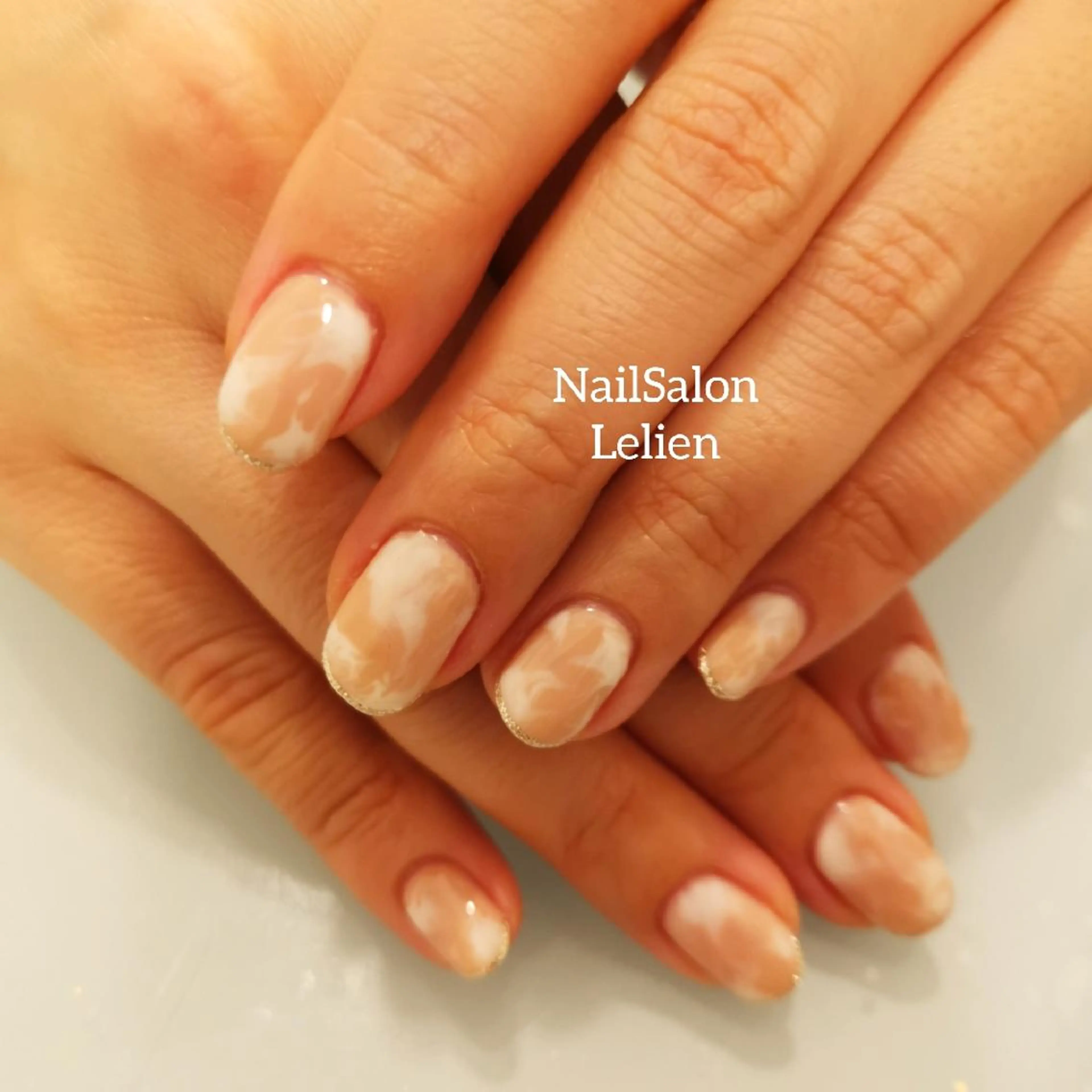 ネイル アートネイル 大理石ネイル(マーブル) 人気エリア💖完全個室【ルリエ】所属・ネイルサロン Lelienルリエのネイルデザイン