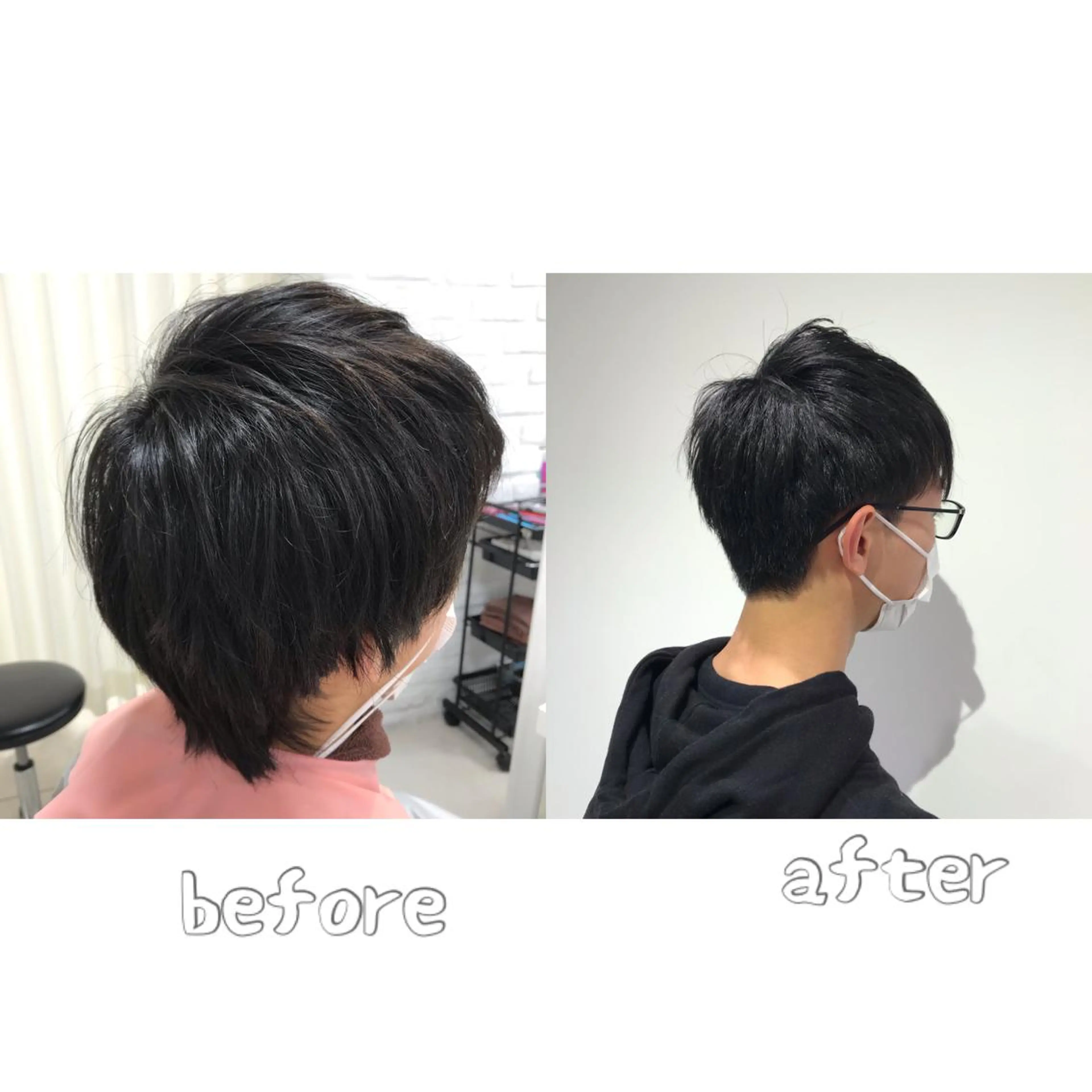 メンズ ツーブロック 刈り上げ カット 暖色カラー🌹 中山由梨のヘアスタイル