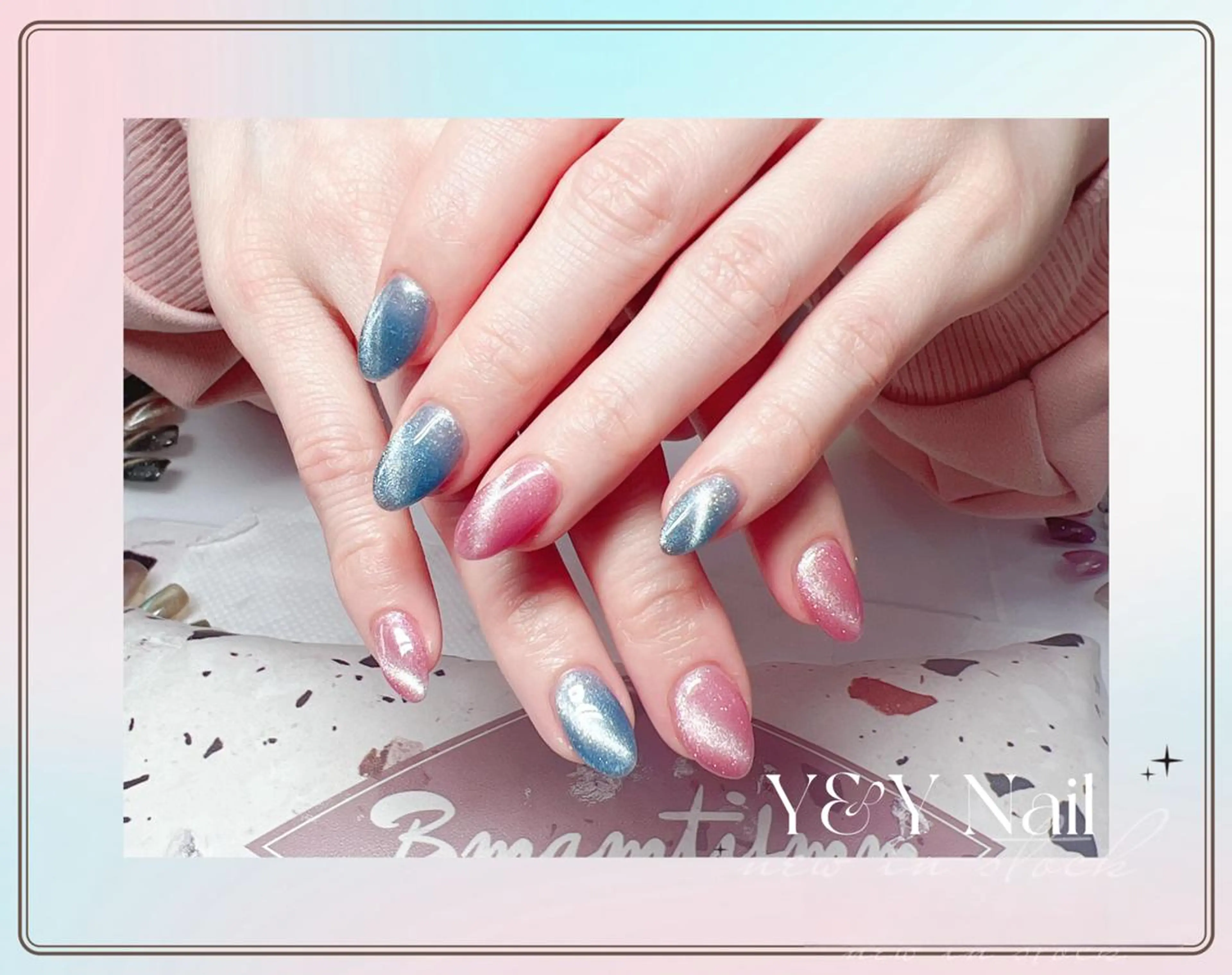 ミディアム ハンドネイル ハンドケア Y&Y Nail Salonのネイルデザイン