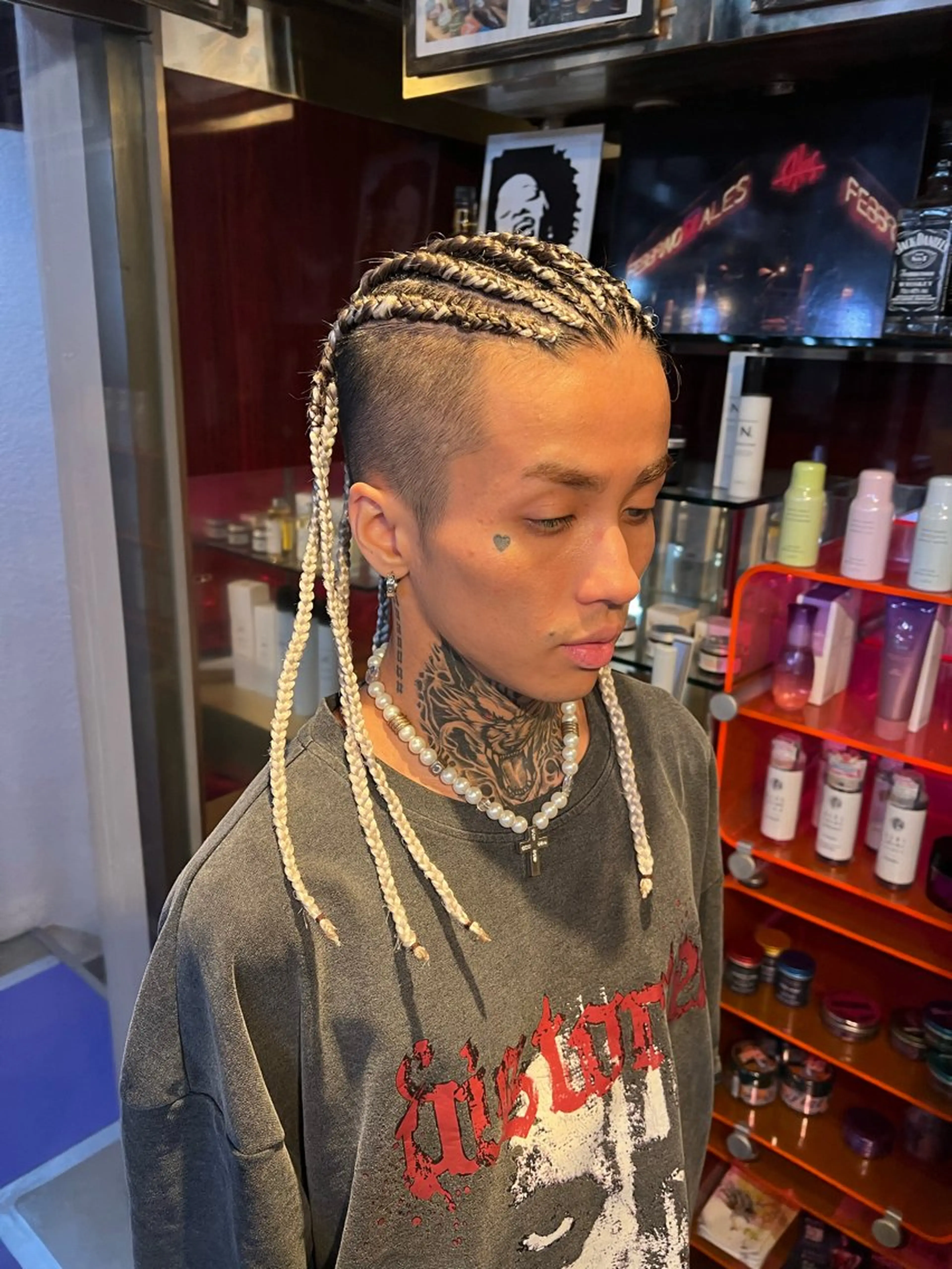 ロング ヘアアレンジ メンズ エクステ ヘアセット ⚡GLITZ⚡️平林 侑馬　特殊/カットのヘアスタイル