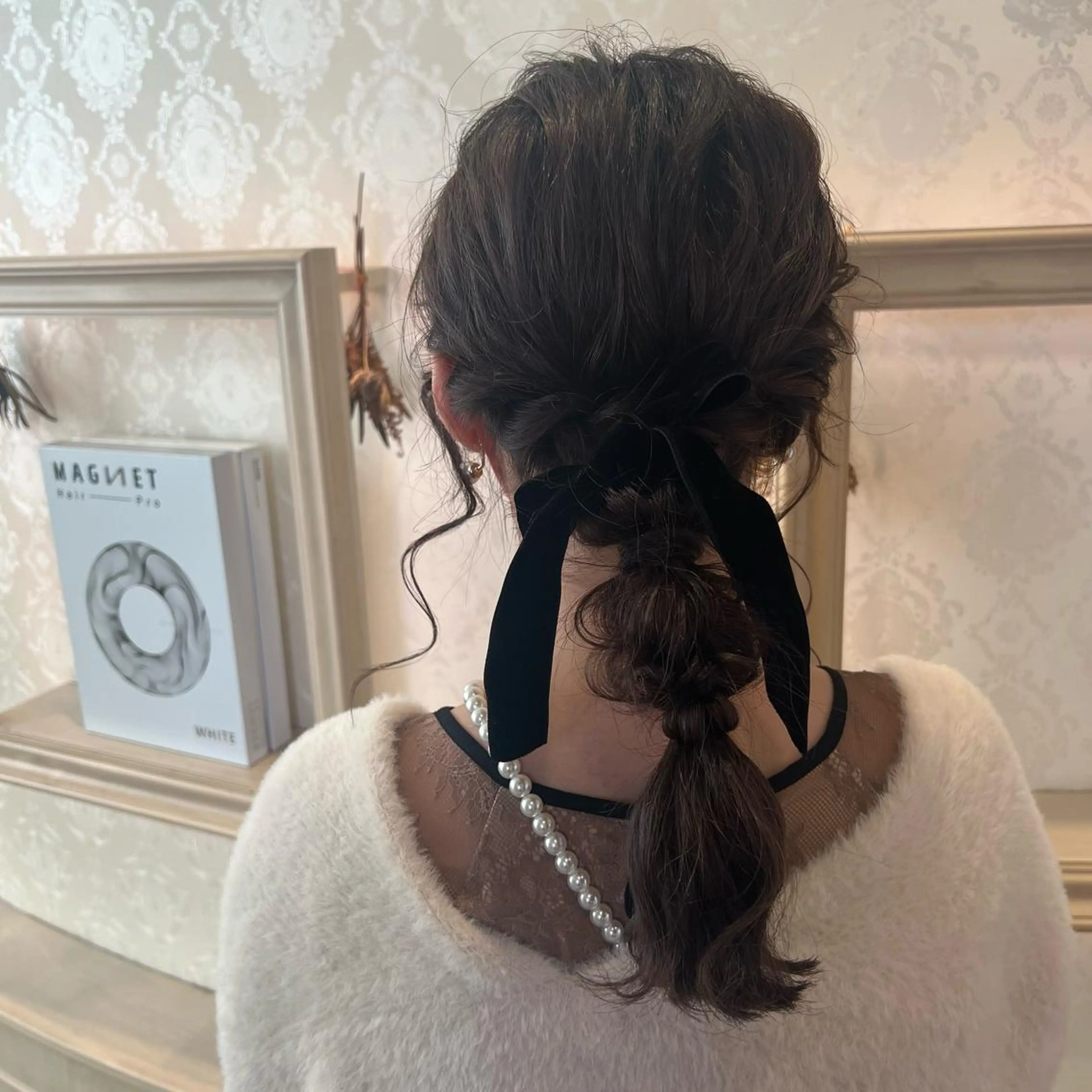 ミディアム ヘアアレンジ ヘアセット SALOWIN川崎WEST店所属・🌷川崎/アレンジ/ 暖色ボブ/コトネ🌷のヘアスタイル
