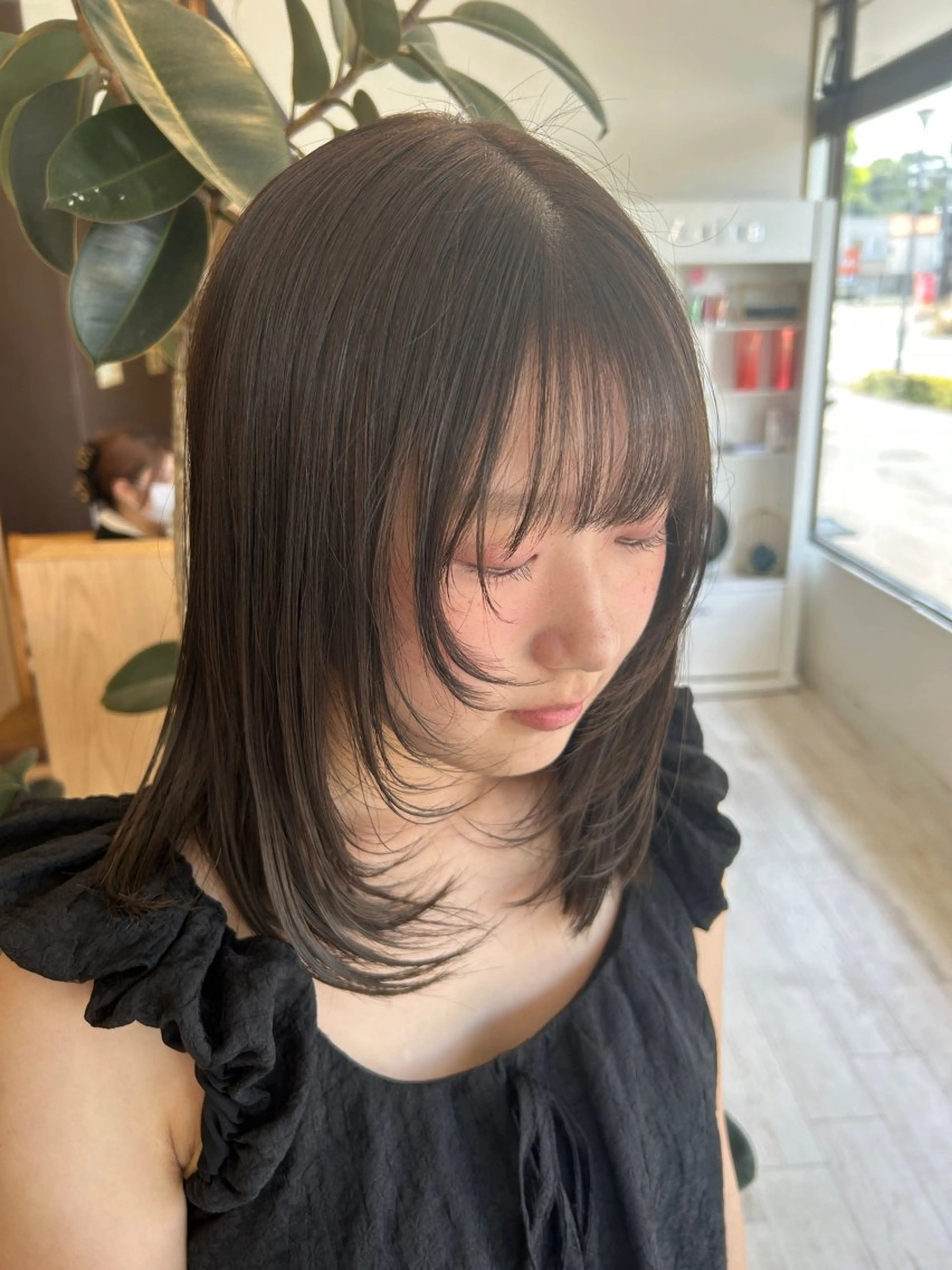 ロング カット ヘアカラー トリートメント Hattori Ryukiのヘアスタイル
