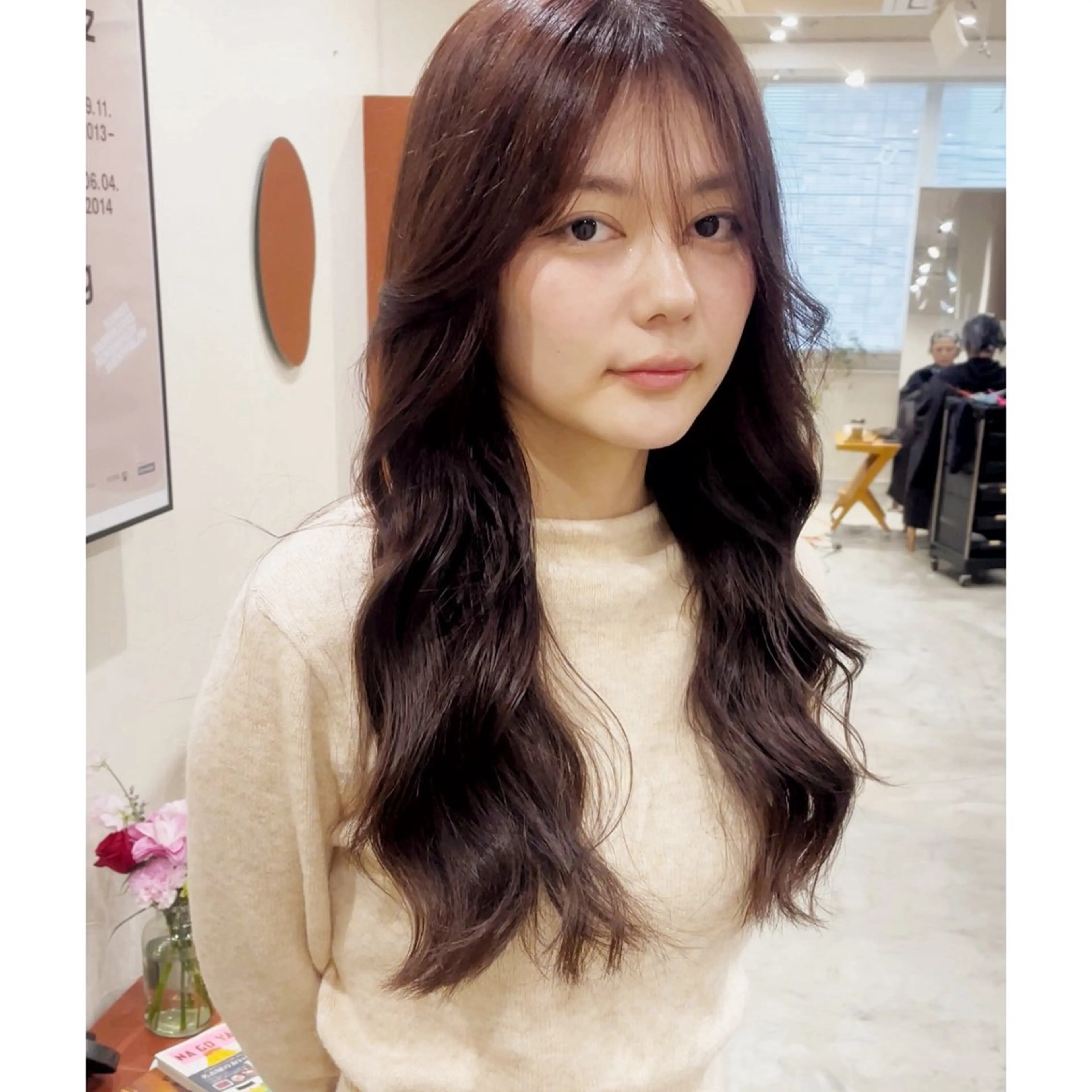 ロング カラー カット ヘアカラー ヘッドスパ 暖色艶カラー /RIONAのヘアスタイル
