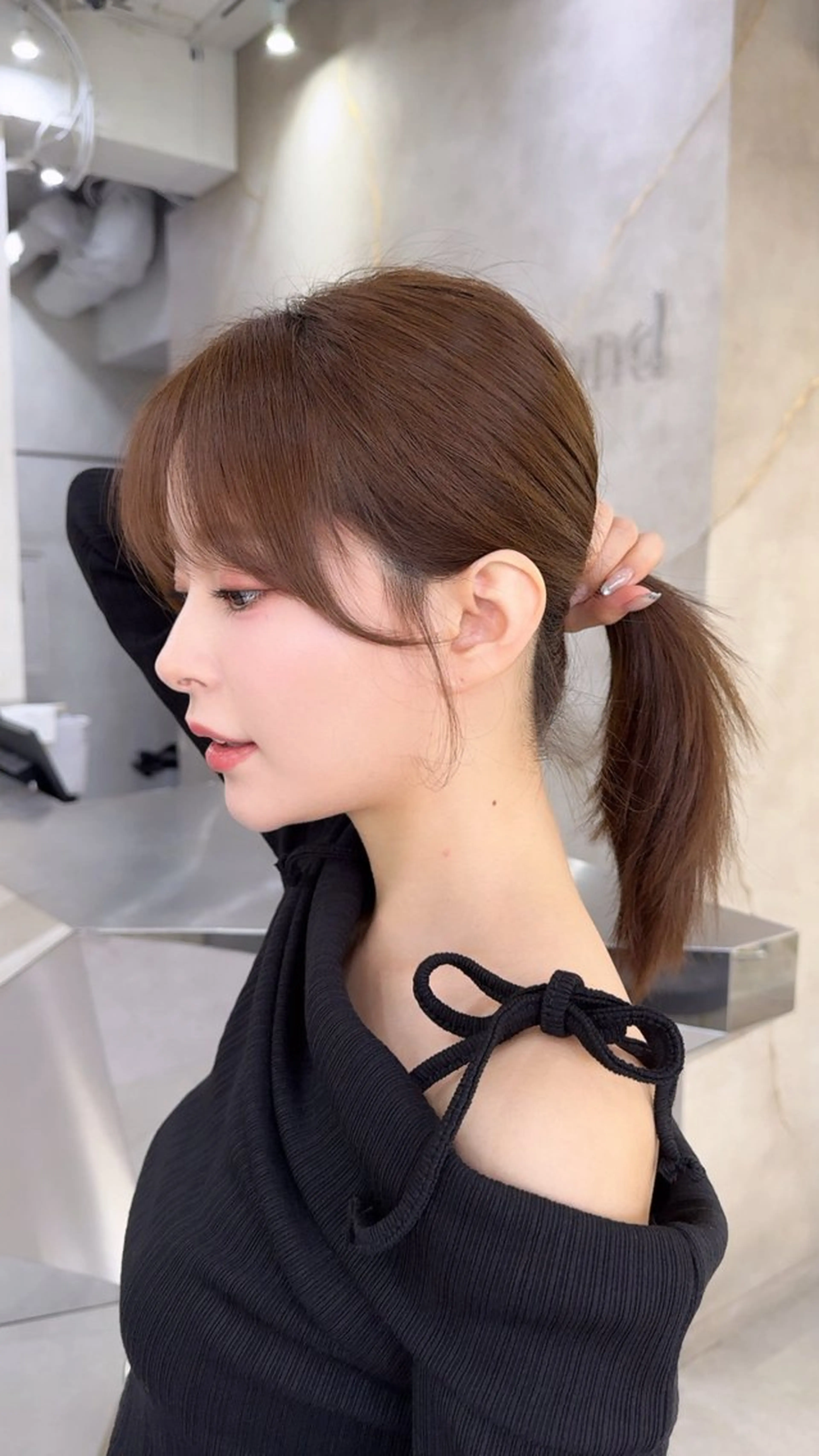 ミディアム レイヤーと顔まわり 大好き❣️関口拓馬のヘアスタイル