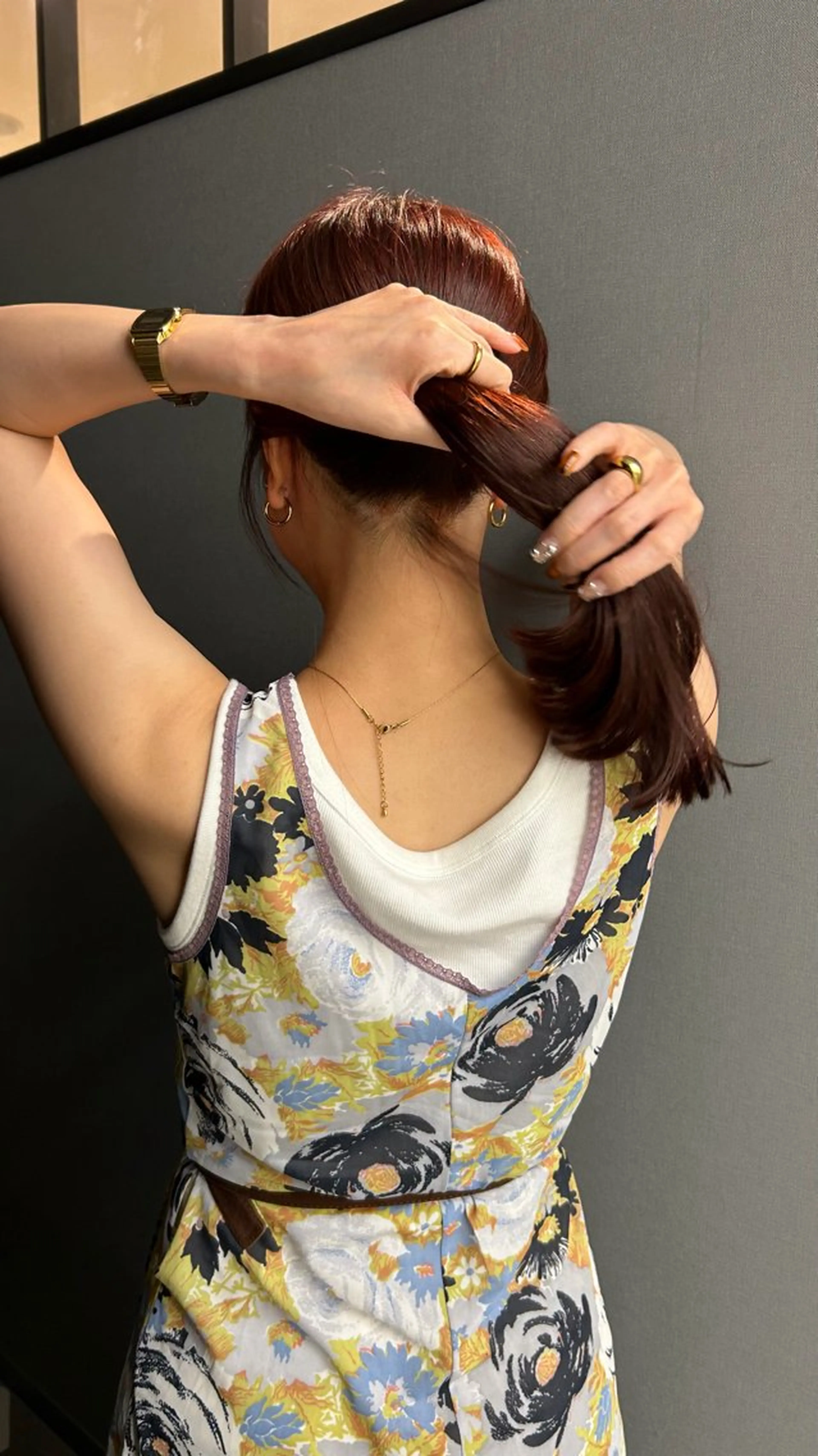 カラー sand大阪梅田所属・くろかわ まいのヘアスタイル