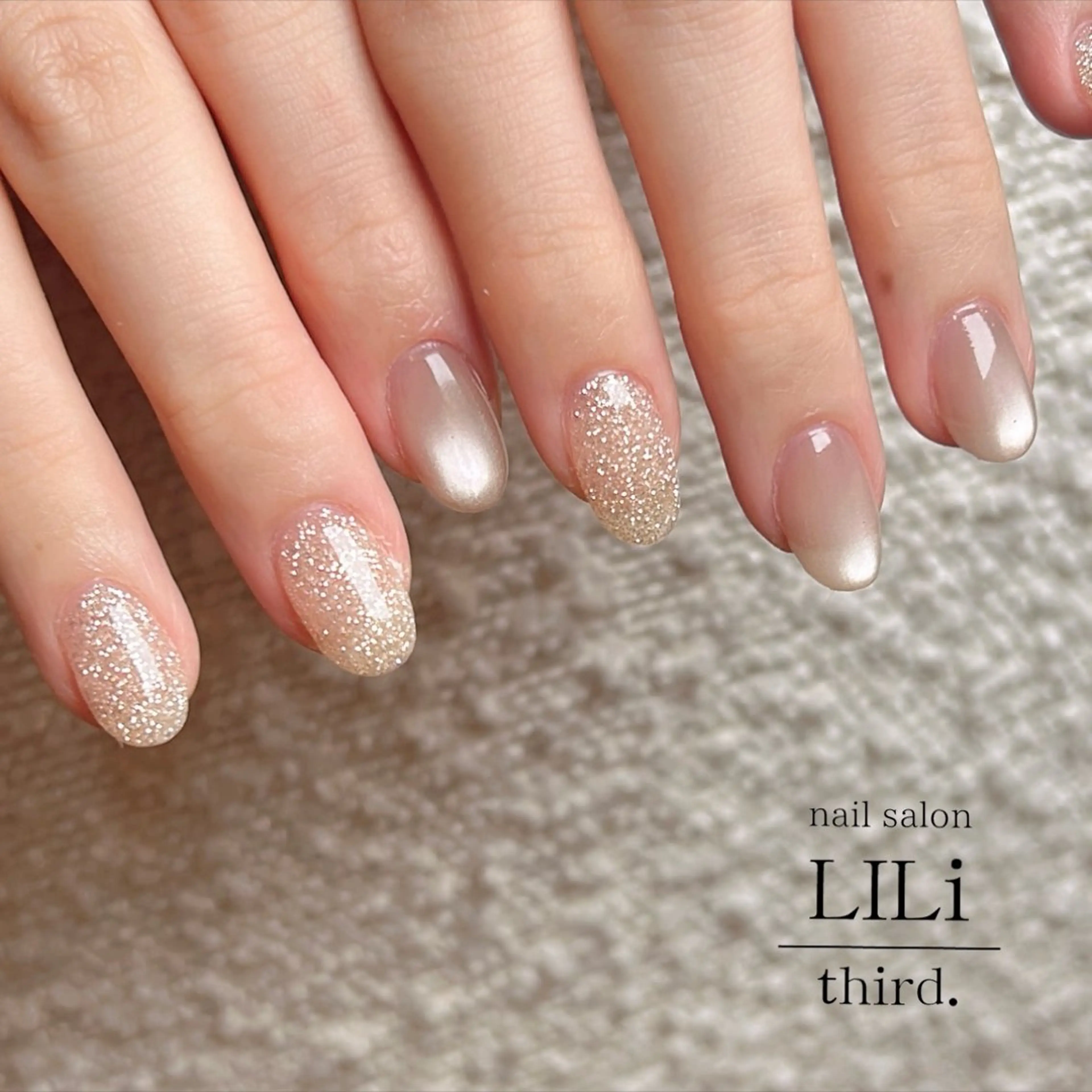 ネイル フラッシュネイル キラキラネイル ハンドネイル nail salon LILi third.所属・Saya ᵕ̈*のネイルデザイン