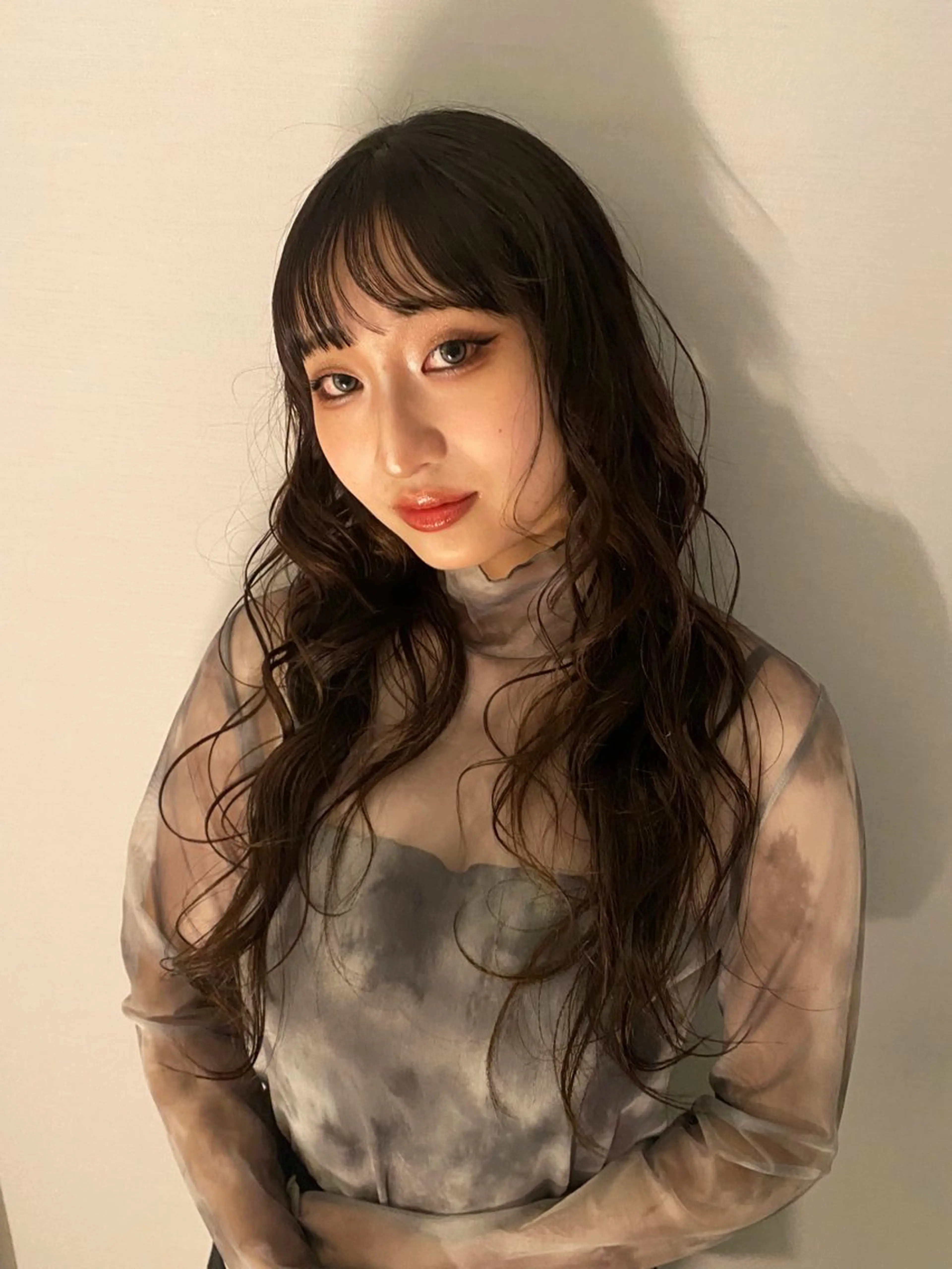 ロング ヘアアレンジ kou🌥️艶カラー |メンズカットのヘアスタイル