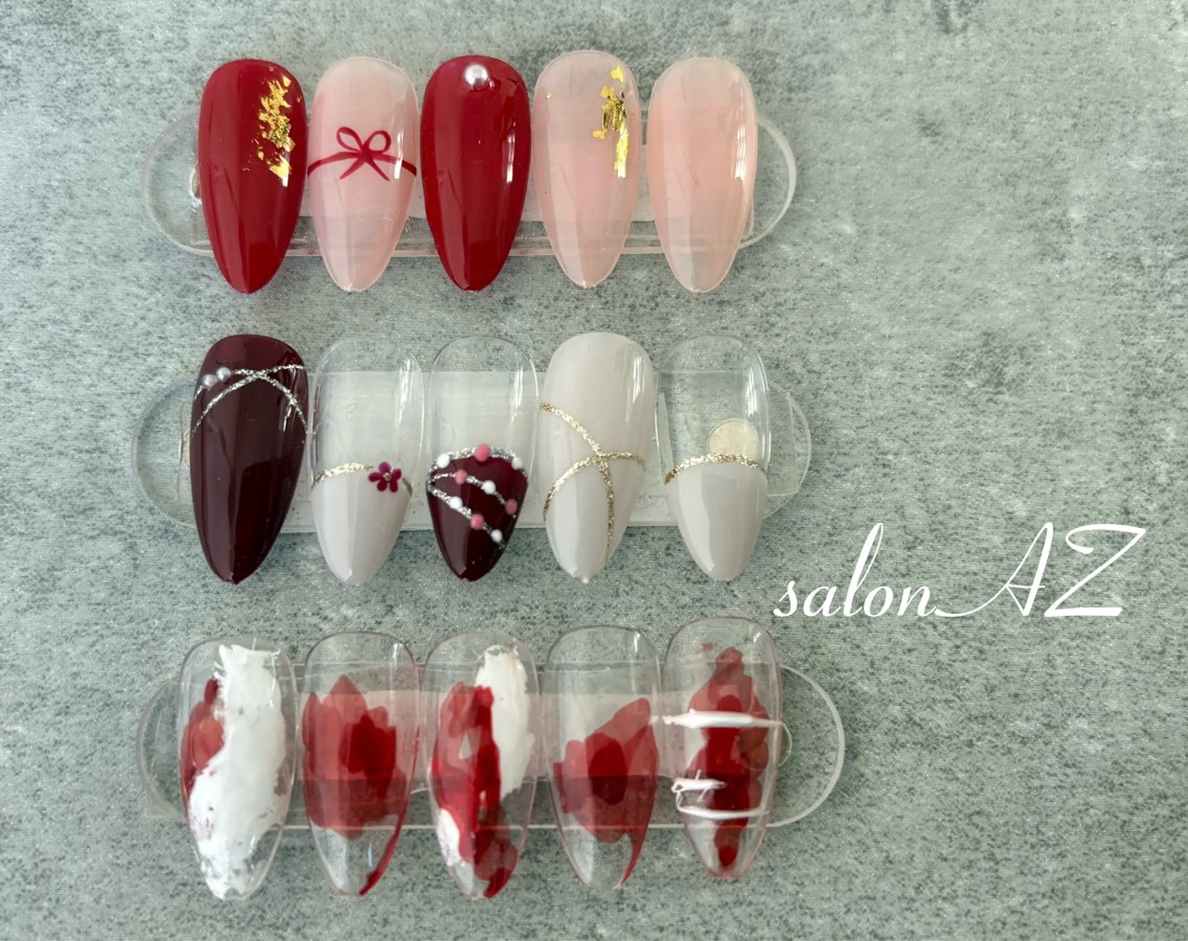 ネイル シンプルネイル ハンドネイル salonAZ トップネイリストのネイルデザイン