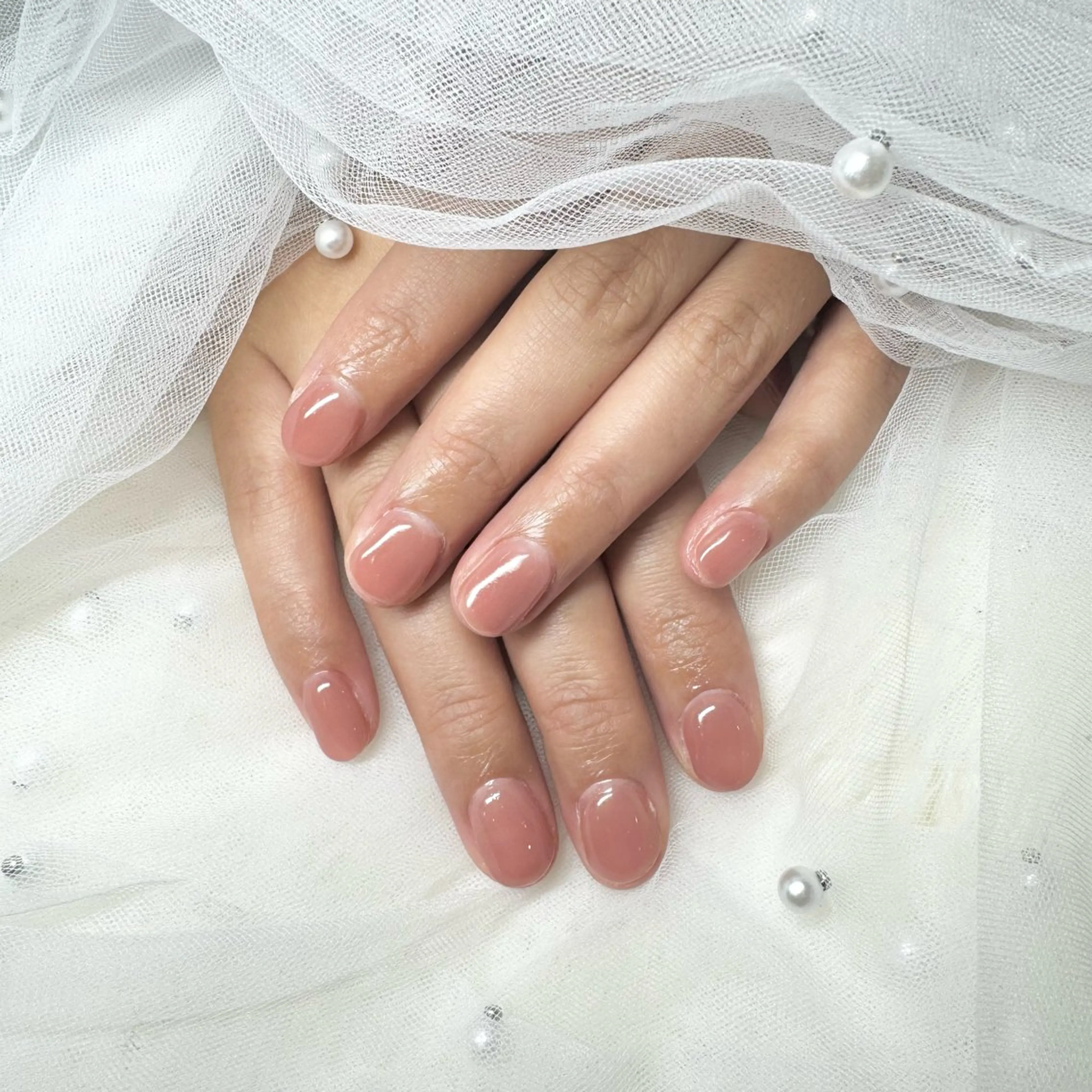 〈オフなし〉ワンカラーorラメグラデーション✨️《ミニモ限定︎💕︎大きいパーツ1つ無料》の写真