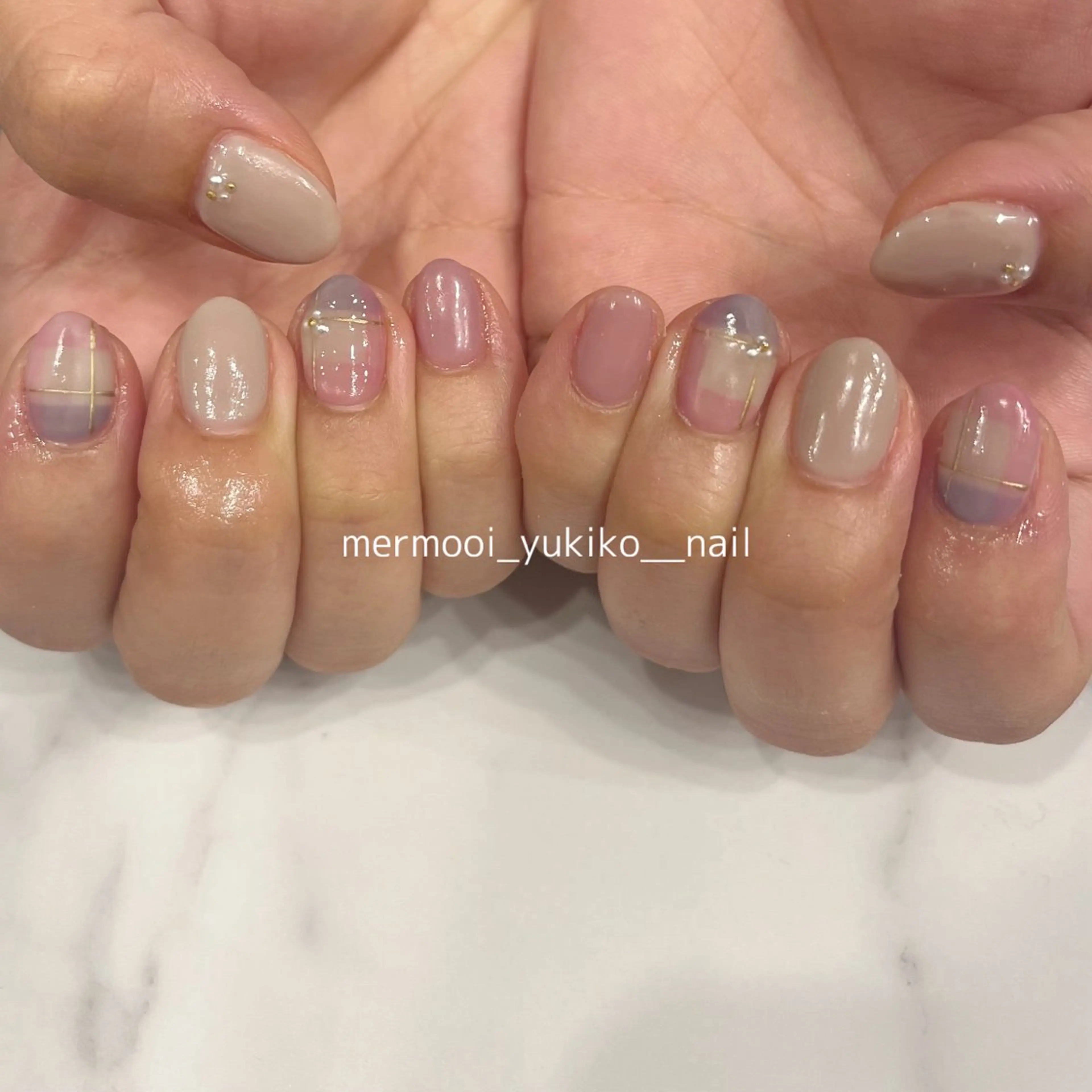 ネイル ニュアンスネイル ハンドネイル melu所属・melu yukikoのネイルデザイン