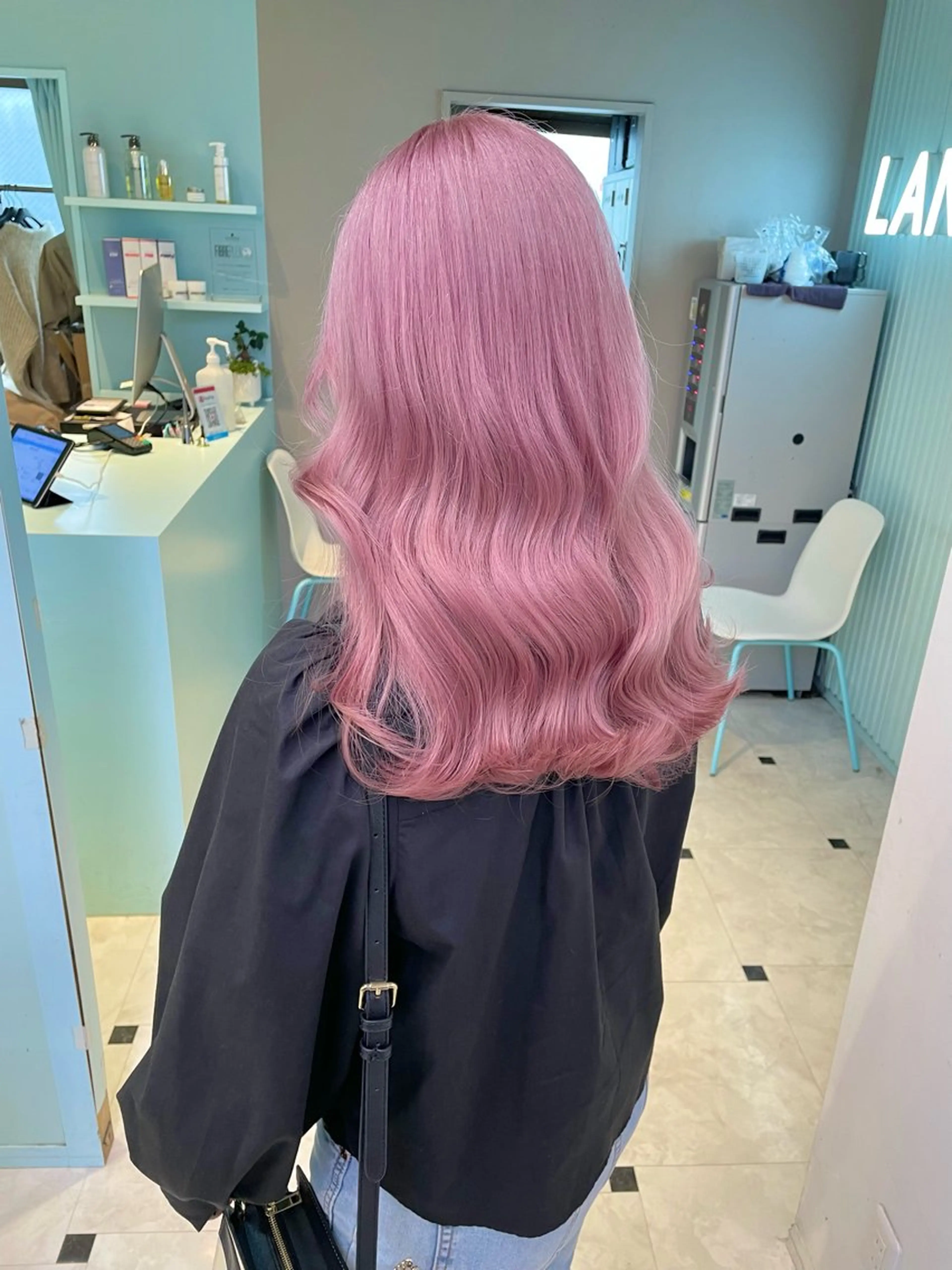 ロング カラー ヘアカラー トリートメント 💖可愛い色たくさん 権田やすなり💖のヘアスタイル