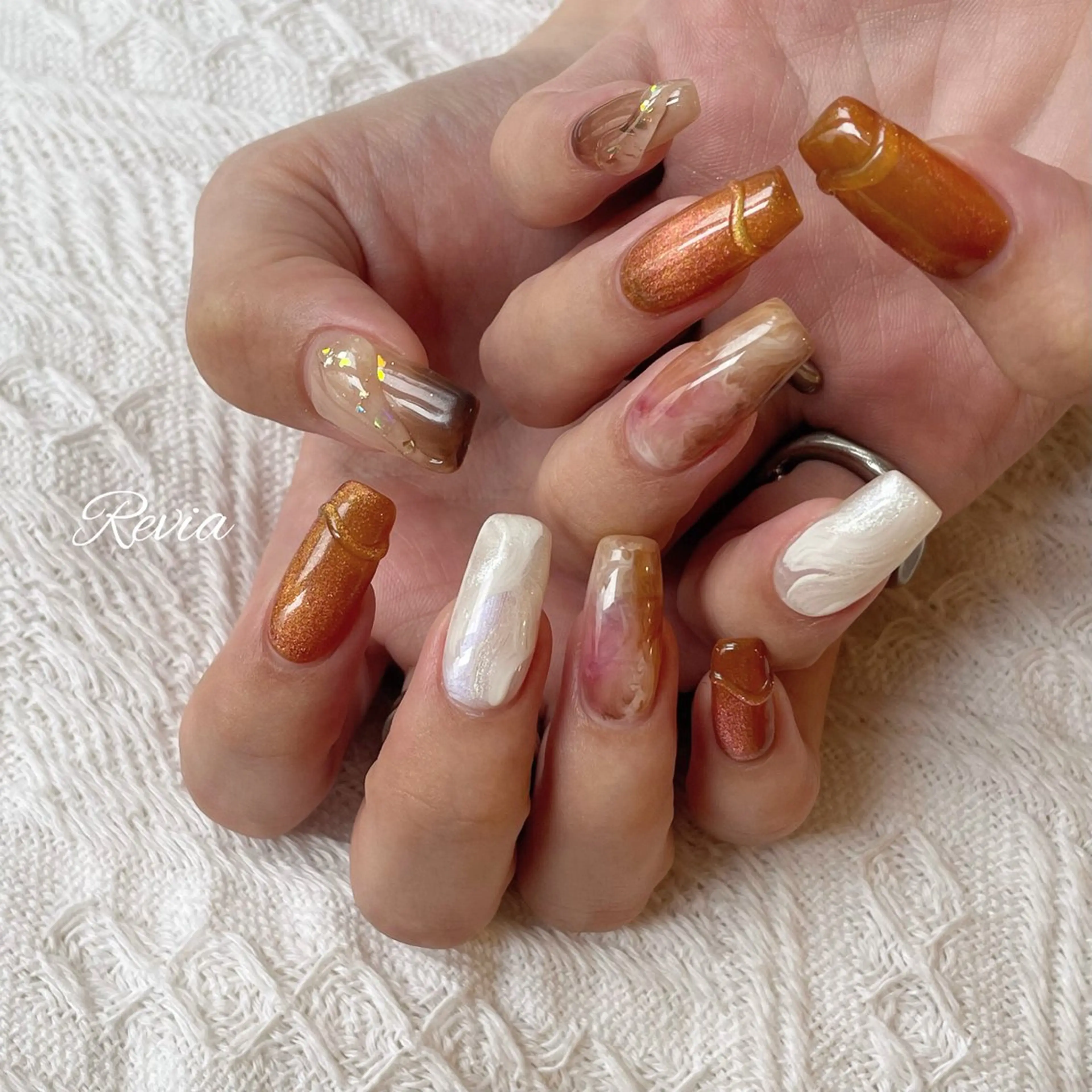 ネイル ハンドネイル revia所属・ERI Nailistのネイルデザイン