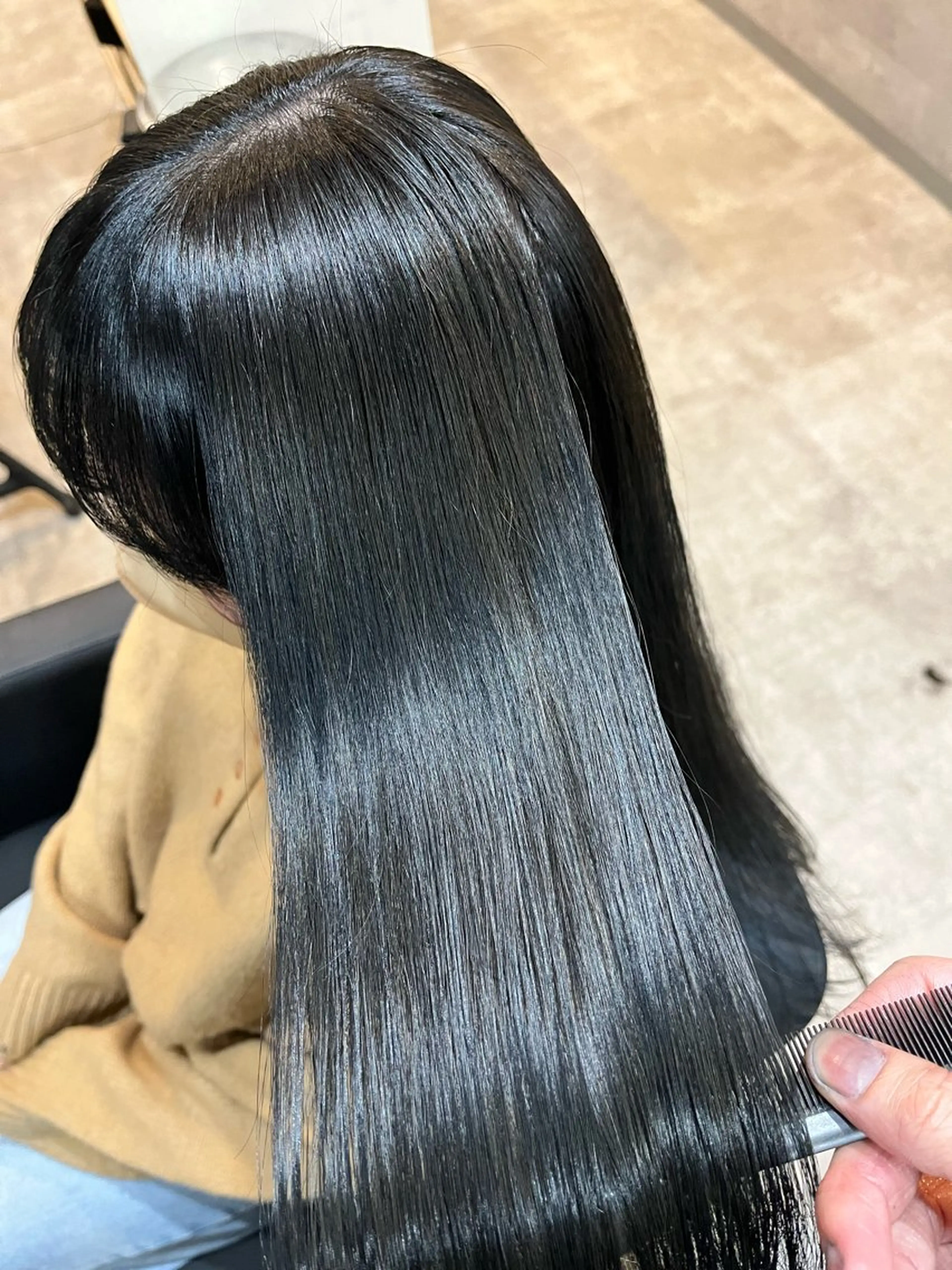 ロング カラー ダブルカラー 新宿のヘアスタイル