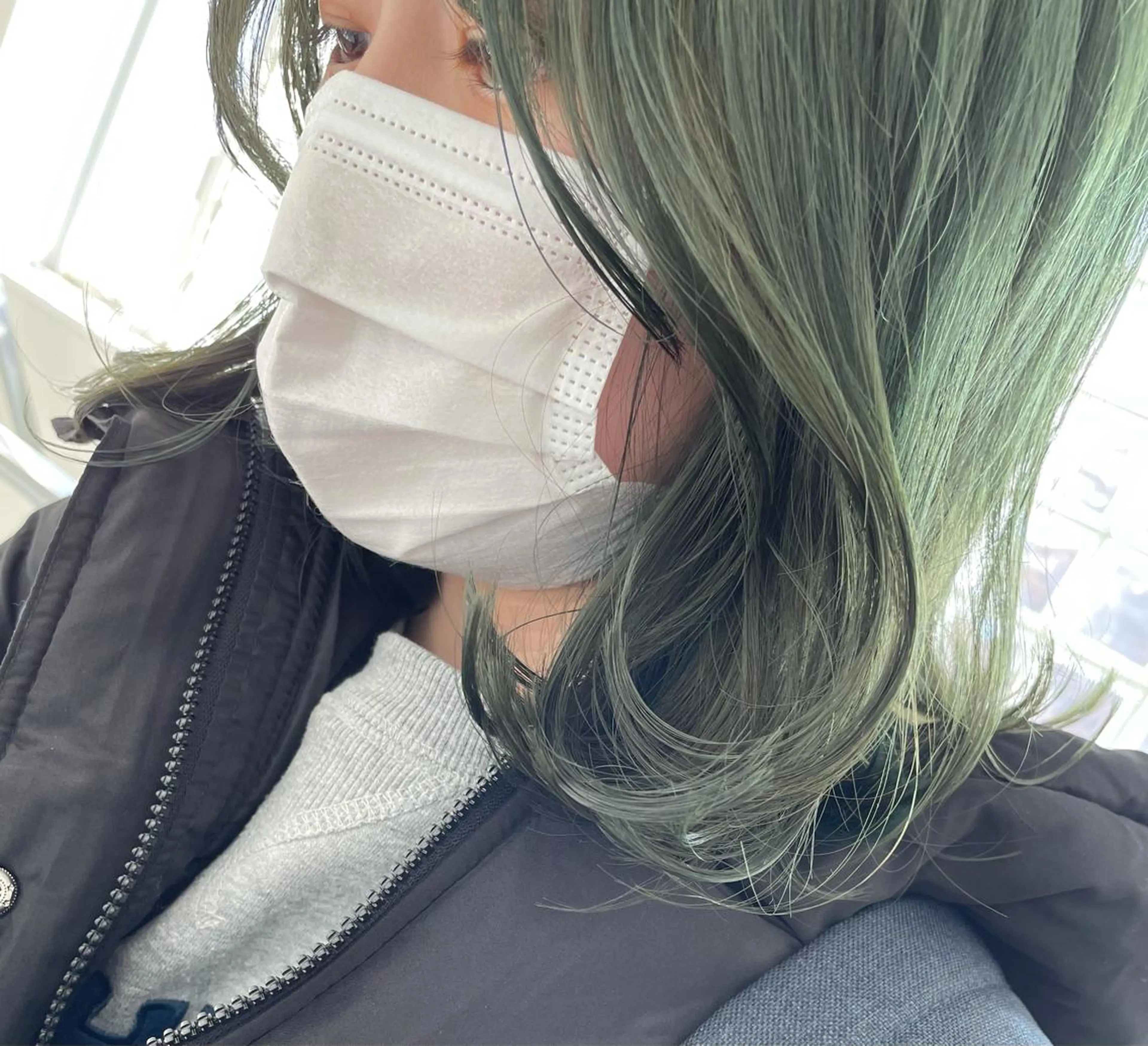 ミディアム カラー tablier所属・tablier 熊谷日菜子のヘアスタイル