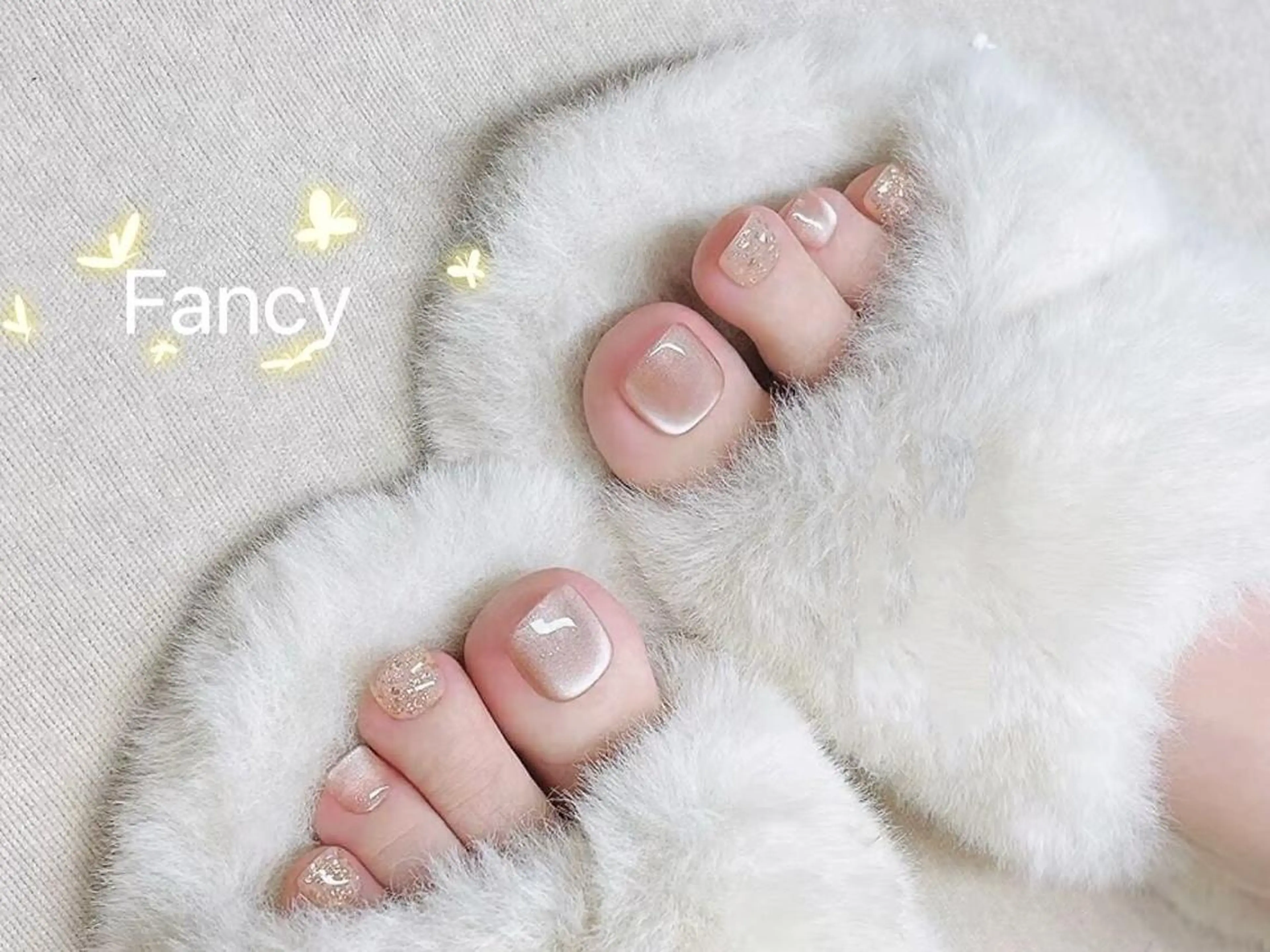 ネイル チークネイル 長さ出し フットネイル フレンチネイル ジェルネイル ハンドネイル フットネイル Fancy Nail salonのネイルデザイン