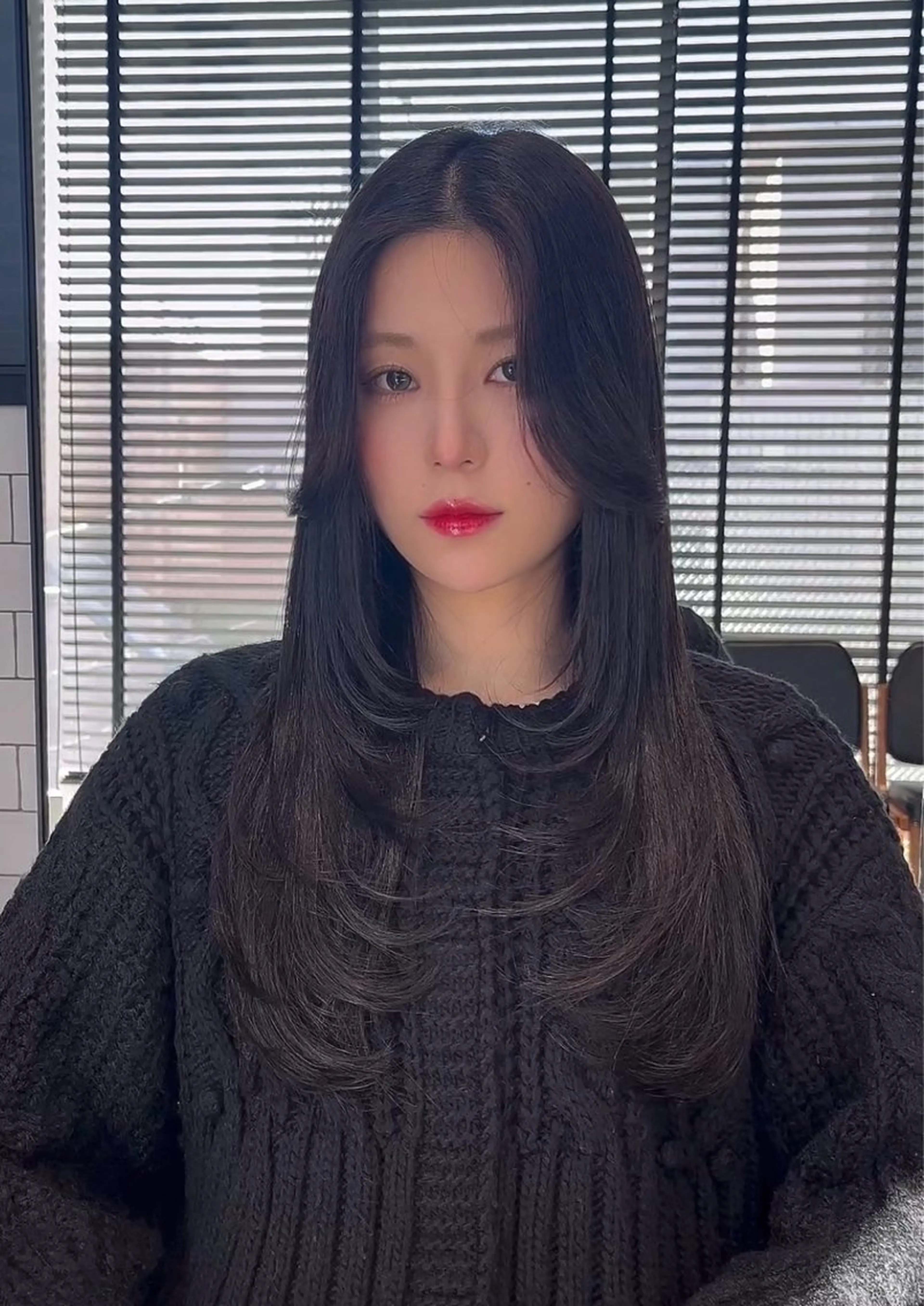 ロング カラー カット ヘアカラー トリートメント 🌫️大人韓国ヘア 🌫️naoyaのヘアスタイル