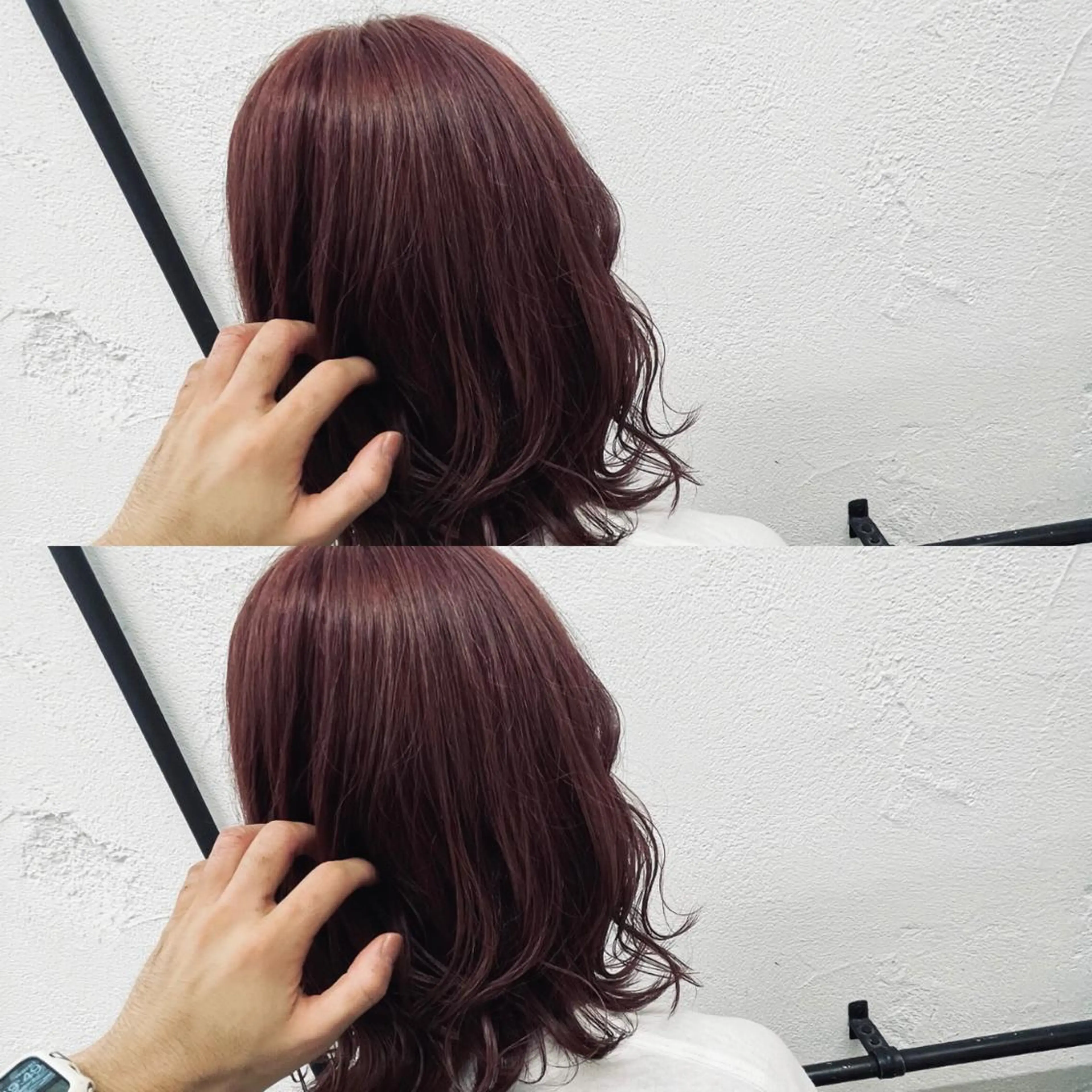 ミディアム カラー ピンクカラー ギャルの革命児 秀斗のヘアスタイル