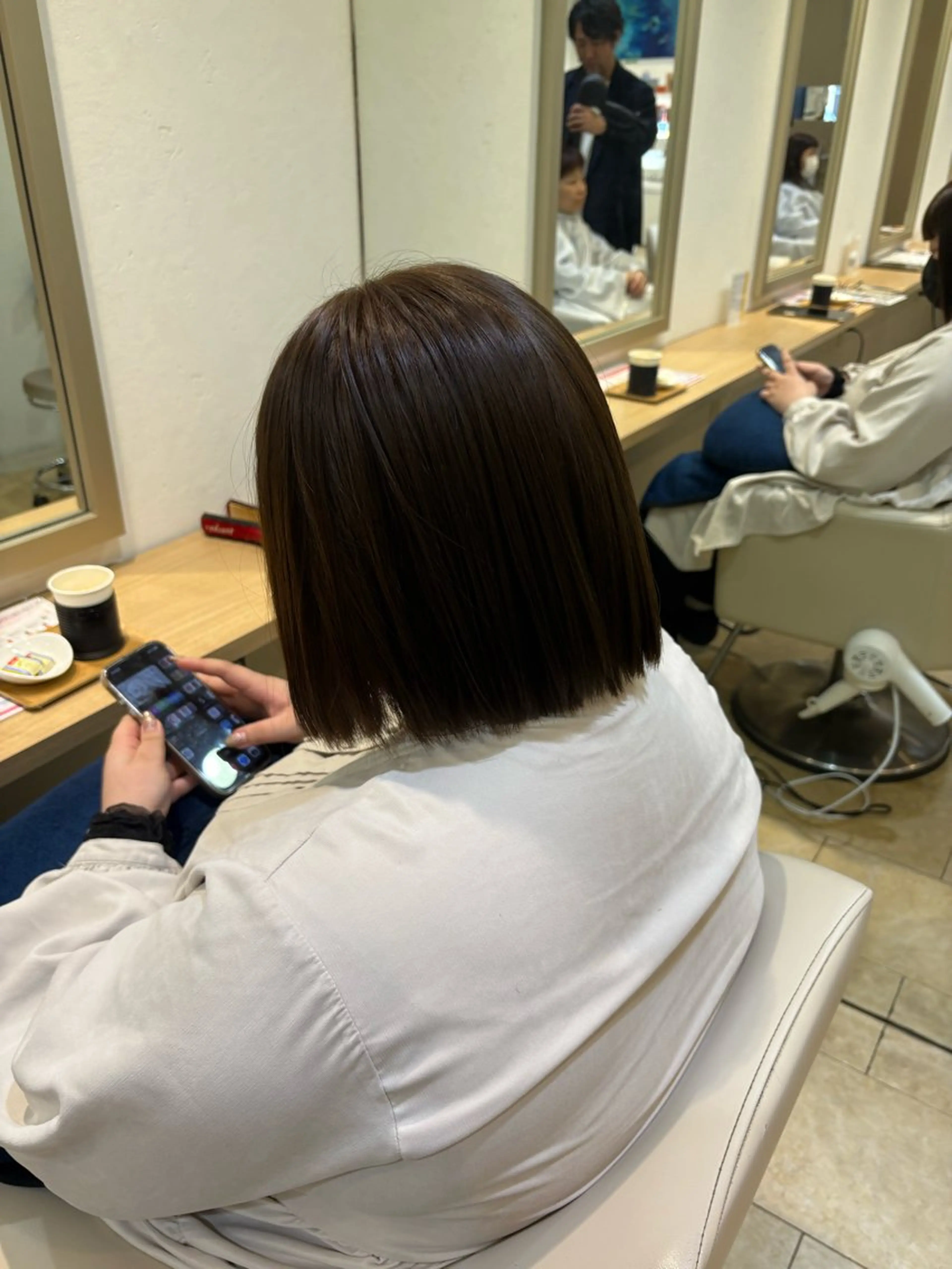 ショート カラー 縮毛矯正 あいり 福岡美容師のヘアスタイル