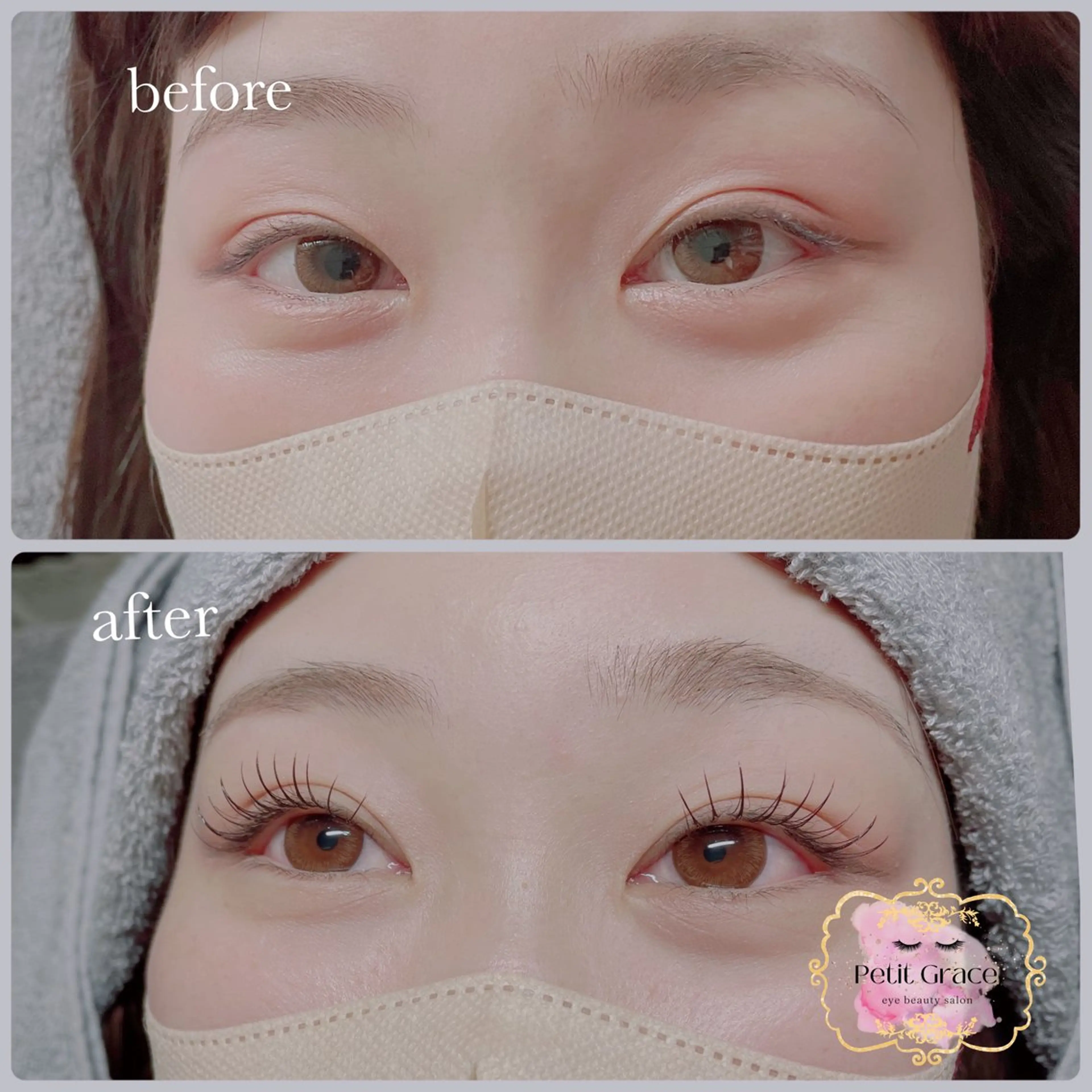 マツエク・マツパ フラットラッシュ Petit graceのマツエク・マツパデザイン