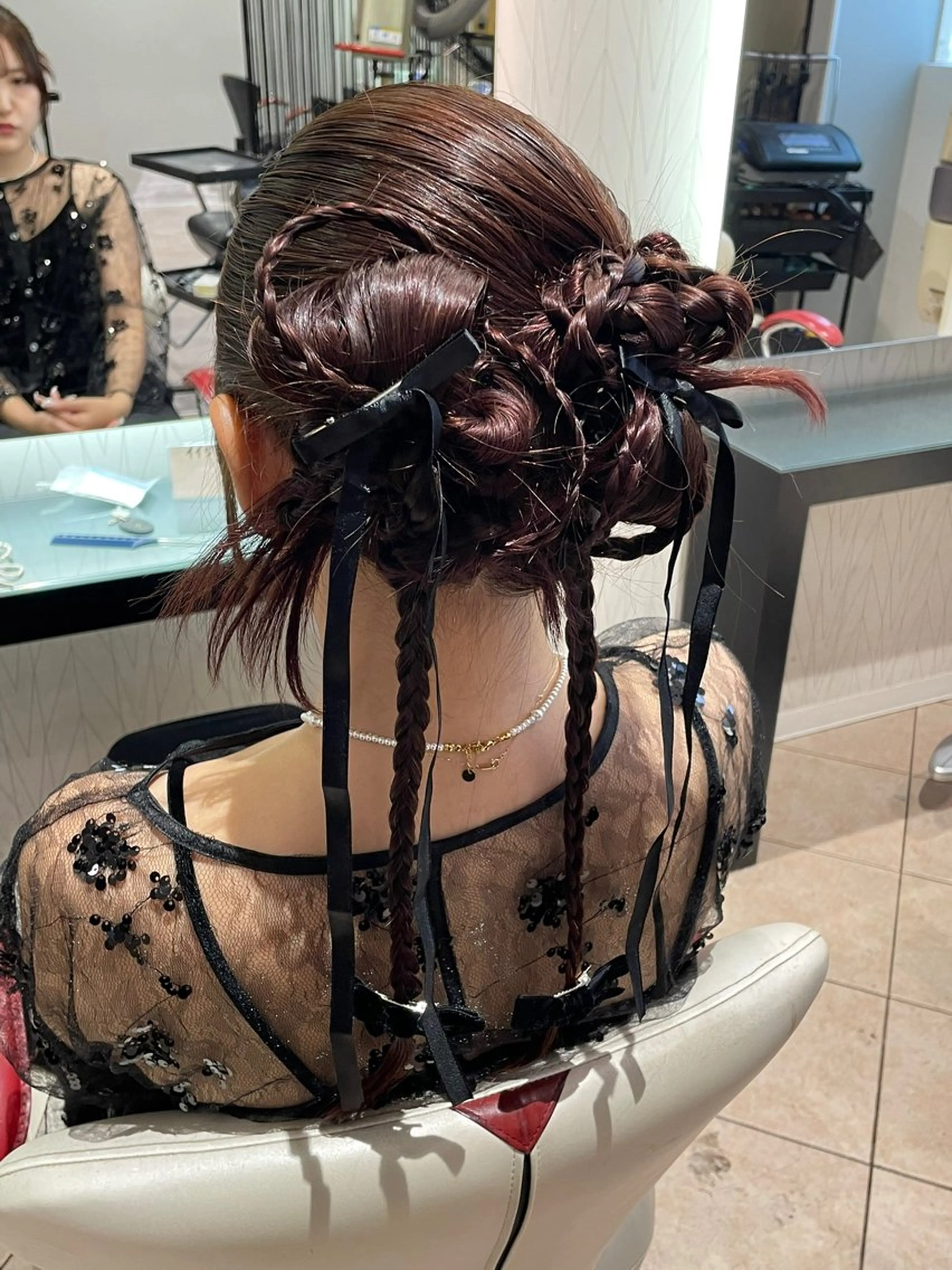 ロング 顔周りカット ヘアセット 👑艶髪/カラー/ アレンジ/特化👑のヘアスタイル