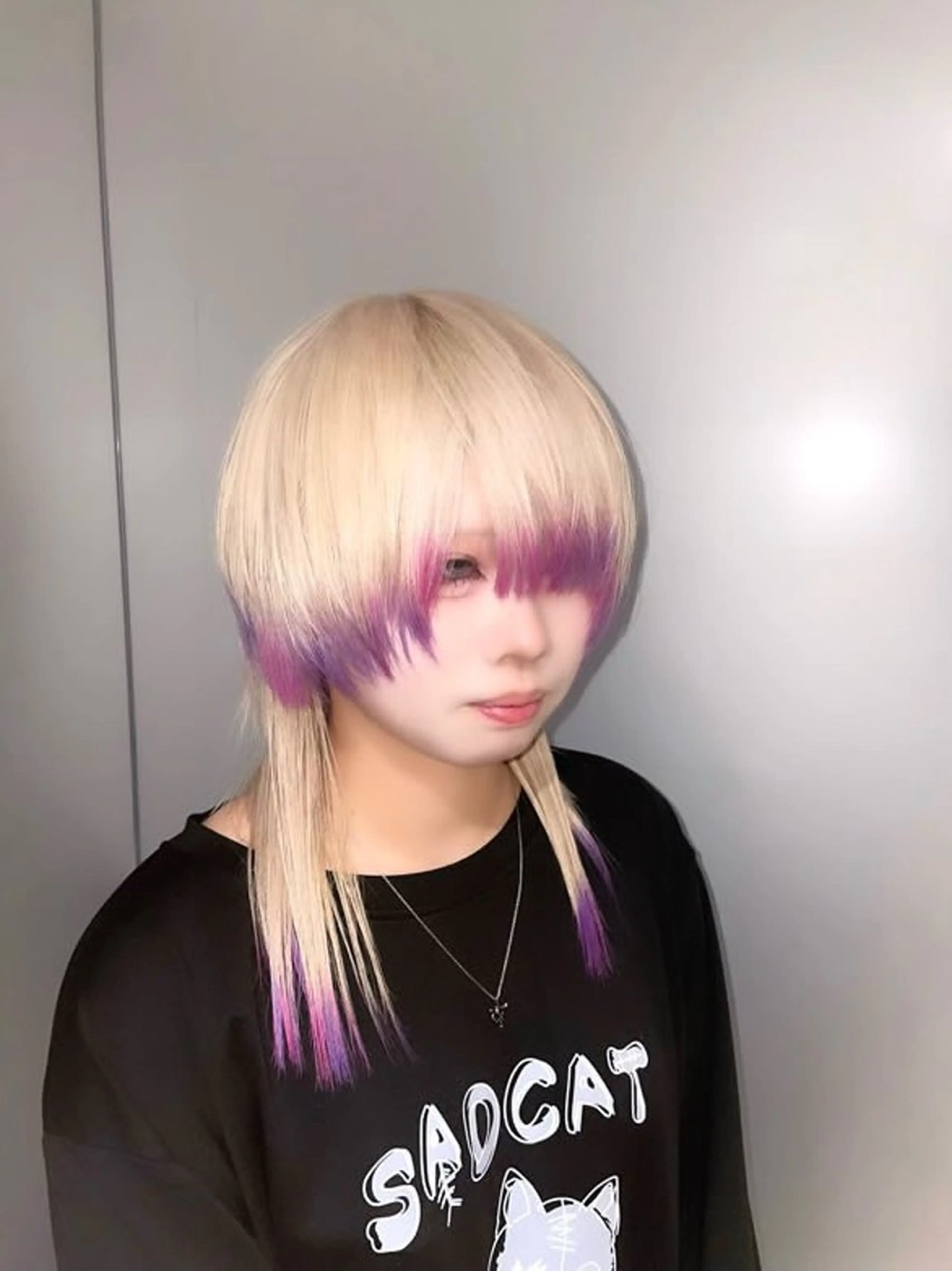 ミディアム カラー ヘアカラー 髪質改善×韓国 レイヤー ひかるのヘアスタイル