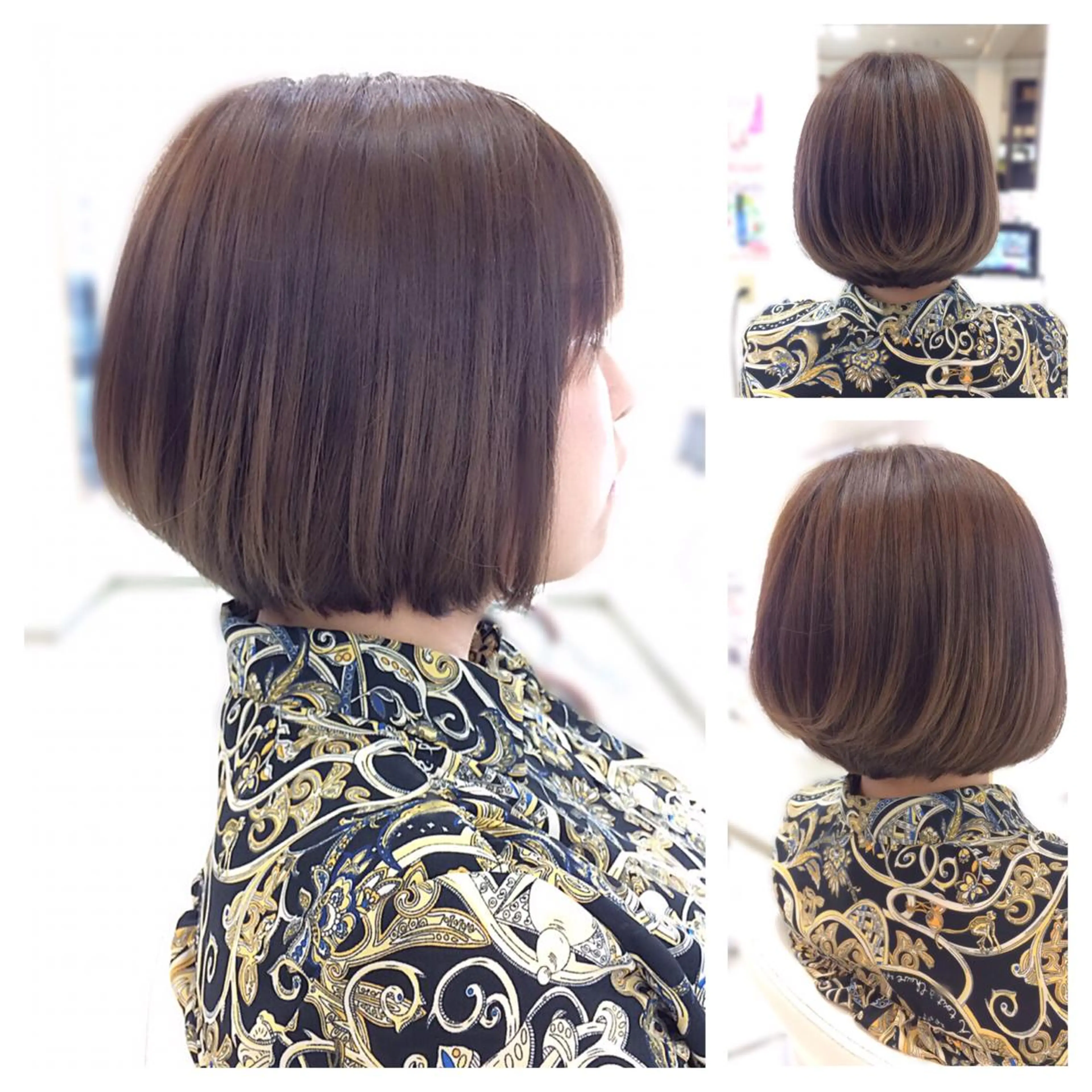 ミディアム ボブ カット トリートメント ヘッドスパ Hair VERDEのヘアスタイル