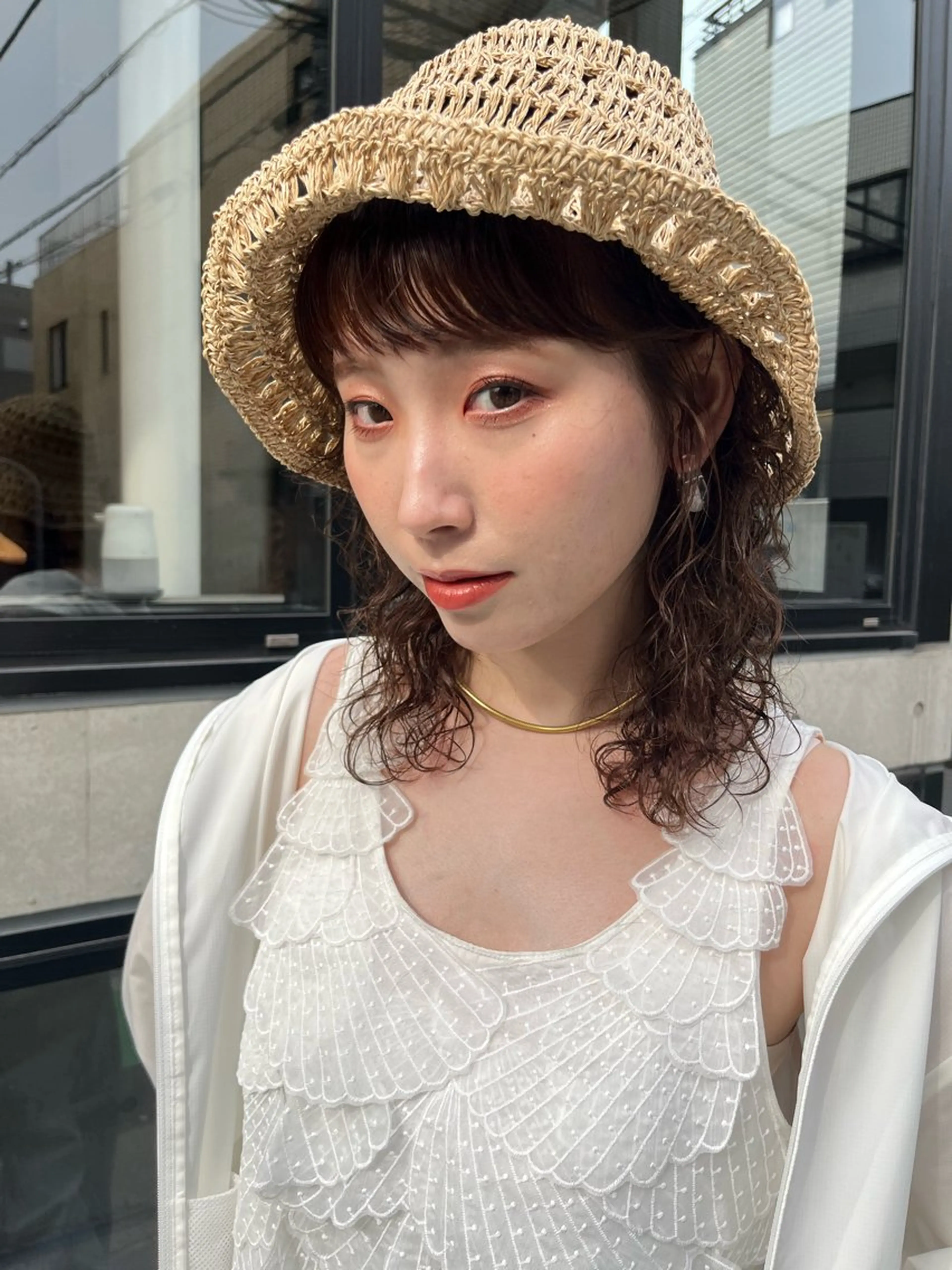 ミディアム カラー パーマ 韓国レイヤーカット/ 酸性縮毛矯正MIKUのヘアスタイル