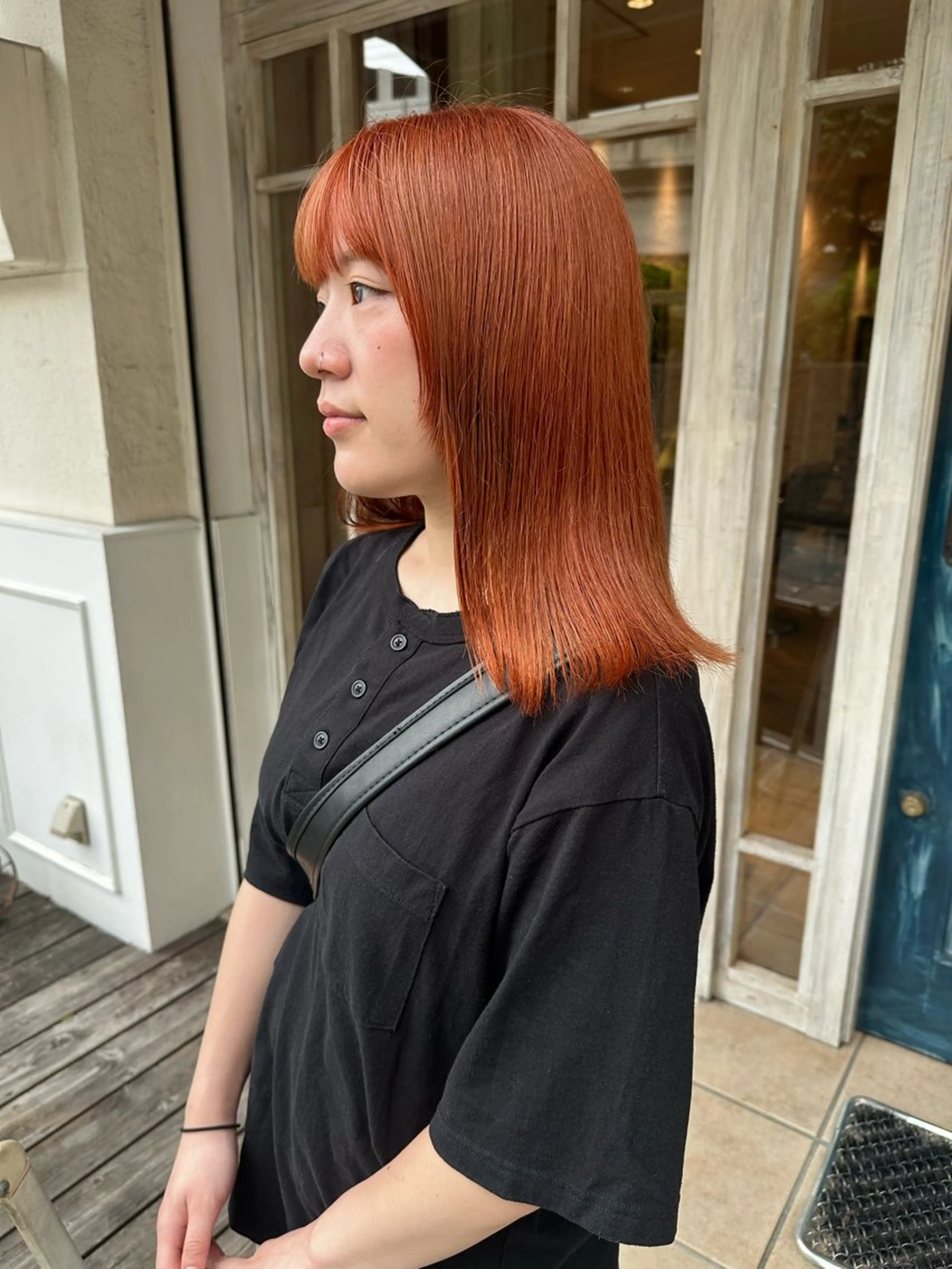 ミディアム ヘアカラー トリートメント ヘッドスパ Manaka🟤 Musiiik　今泉のヘアスタイル