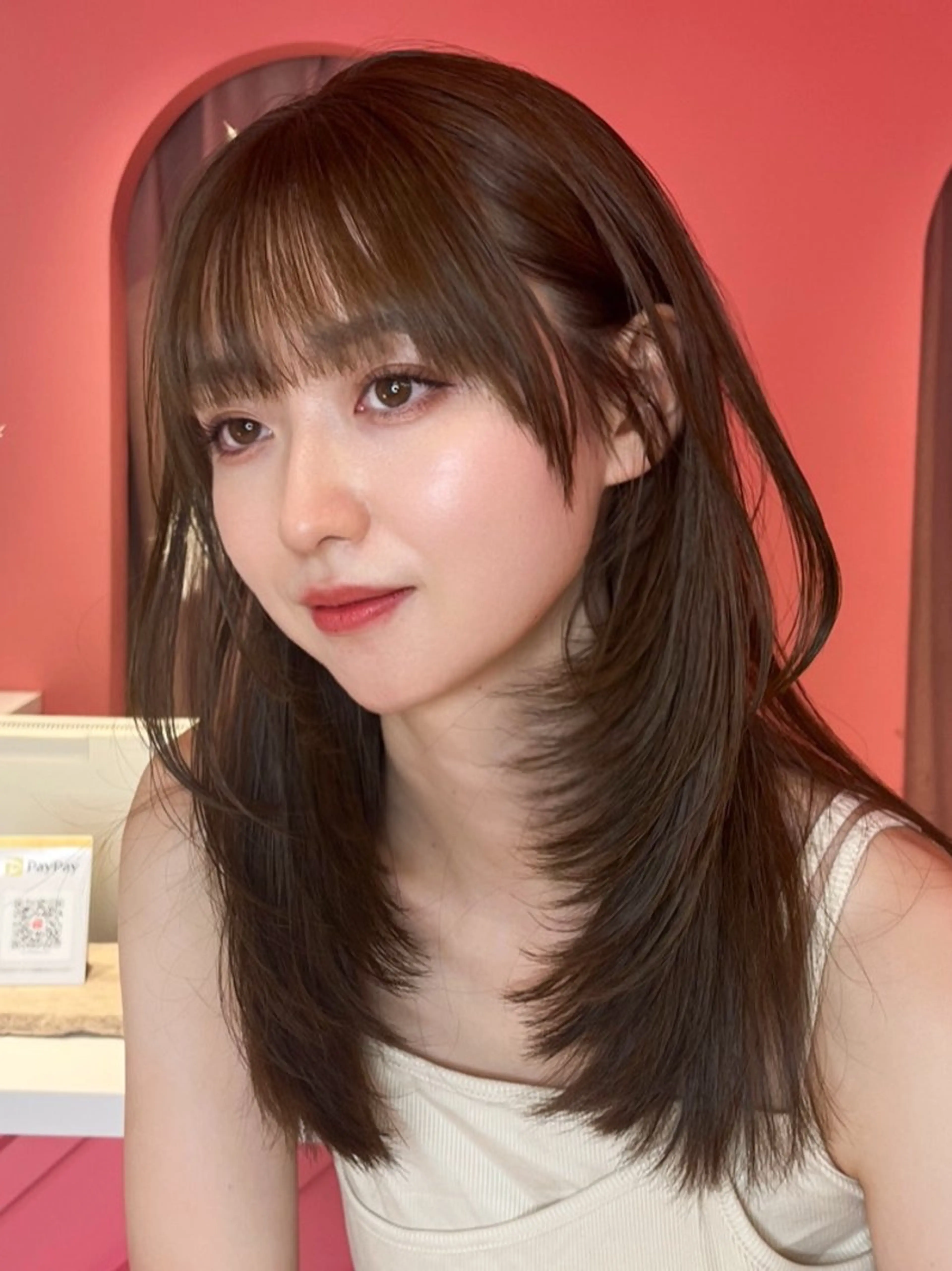 ロング カラー カット ヘアカラー トリートメント ヘッドスパ 山崎/ボブ縮毛矯正 レイヤー髪質改善のヘアスタイル