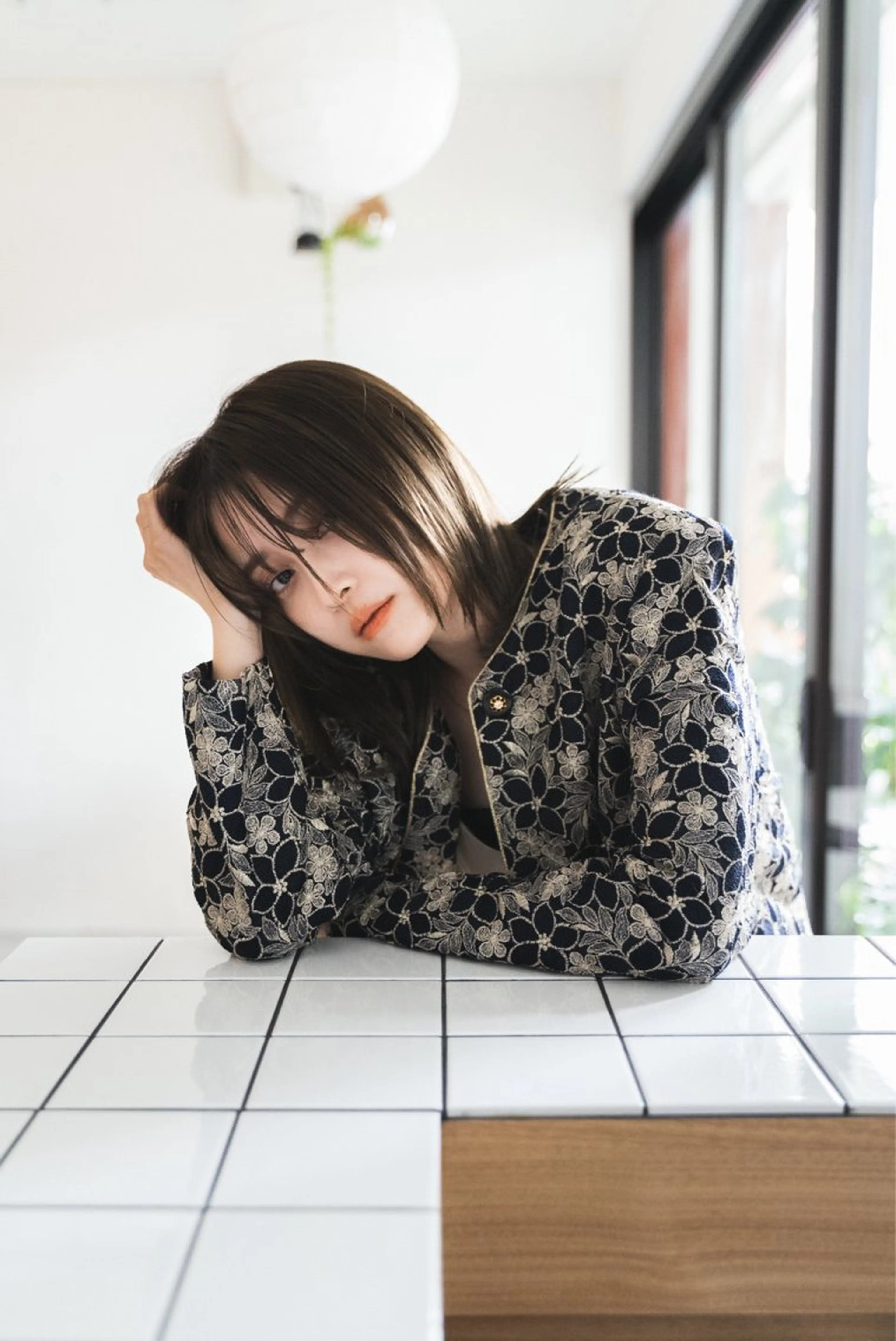 セミロング 韓国風パーマ/ヘア セット/店長みづきのヘアスタイル