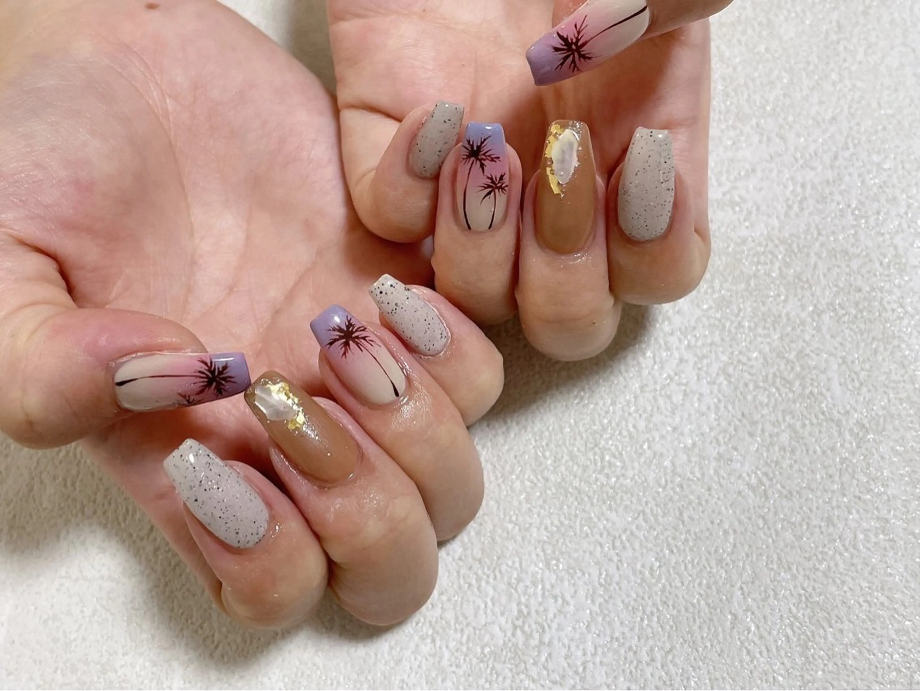 ネイル オーロラネイル フットネイル フレンチネイル ジェルネイル マグネットネイル ハンドネイル kiki nail 二子玉川のネイルデザイン